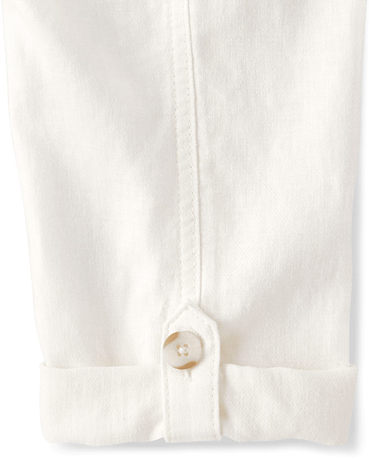 Детские брюки Gymboree Roll Cuff Linen-Blend Pull On, цвет: Белый — фото 2