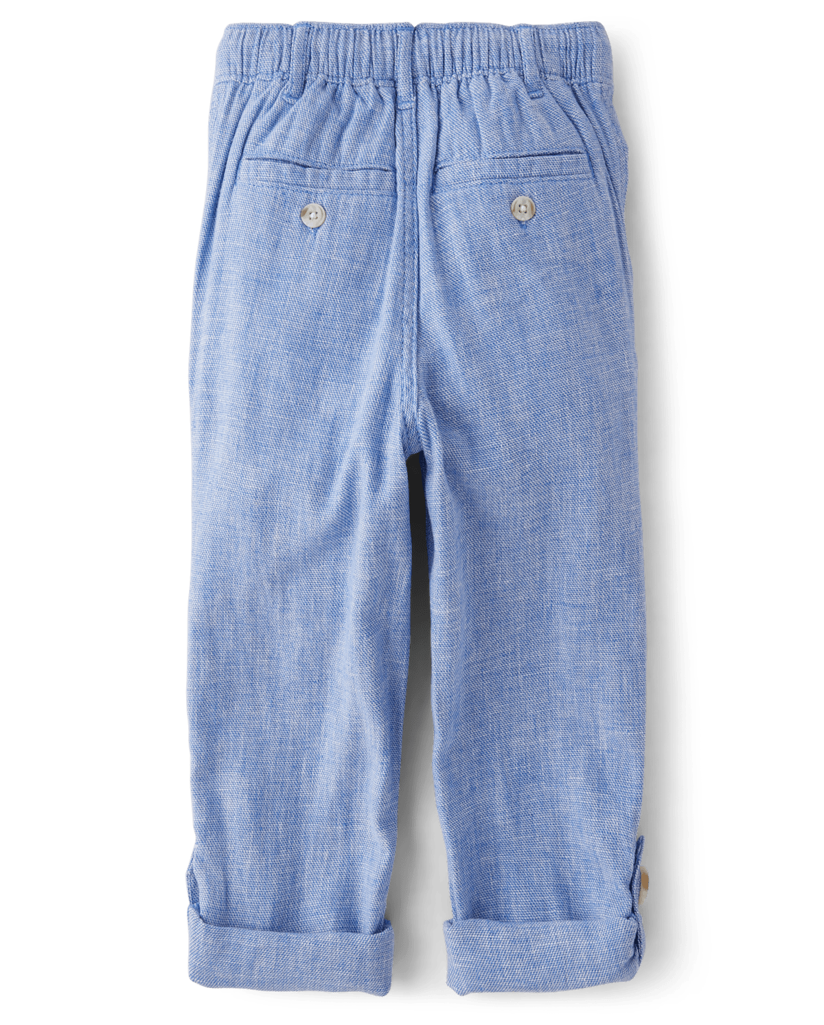 Детские брюки Gymboree Roll Cuff Linen-Blend Pull On, цвет: Синий — фото 2