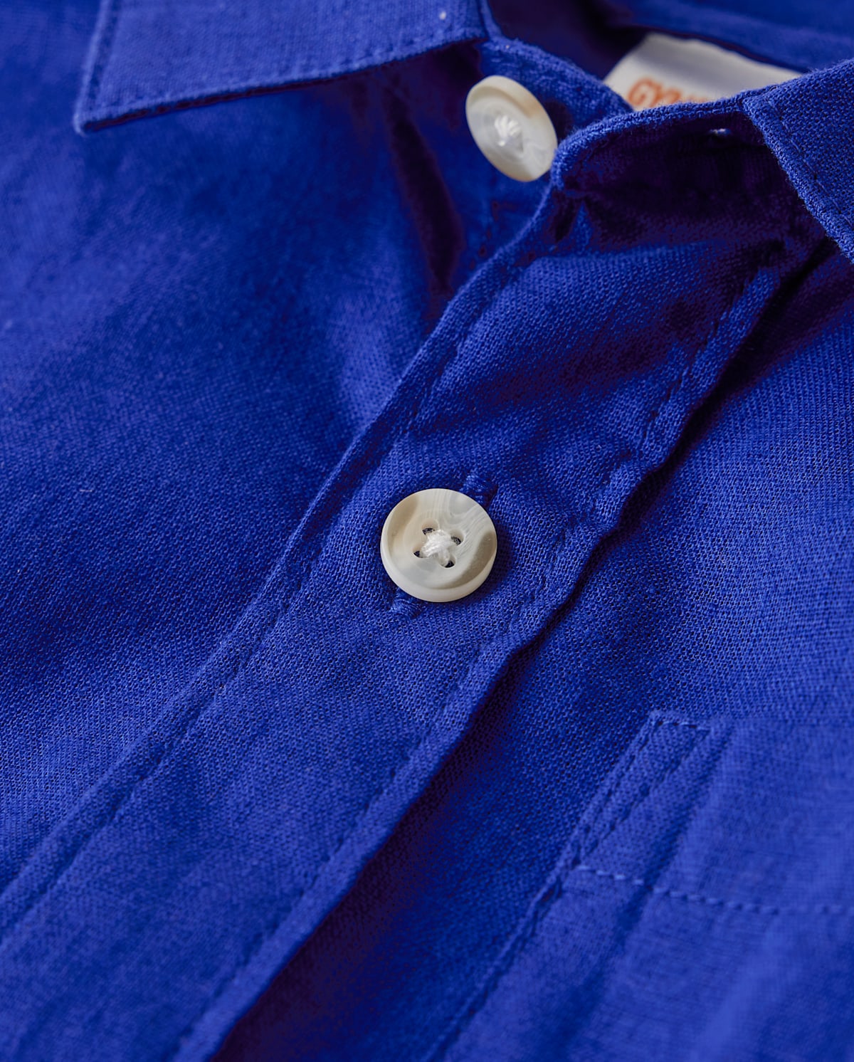 Детская рубашка Gymboree Dad And Me Linen-Blend Button Up, цвет: Синий — фото 2