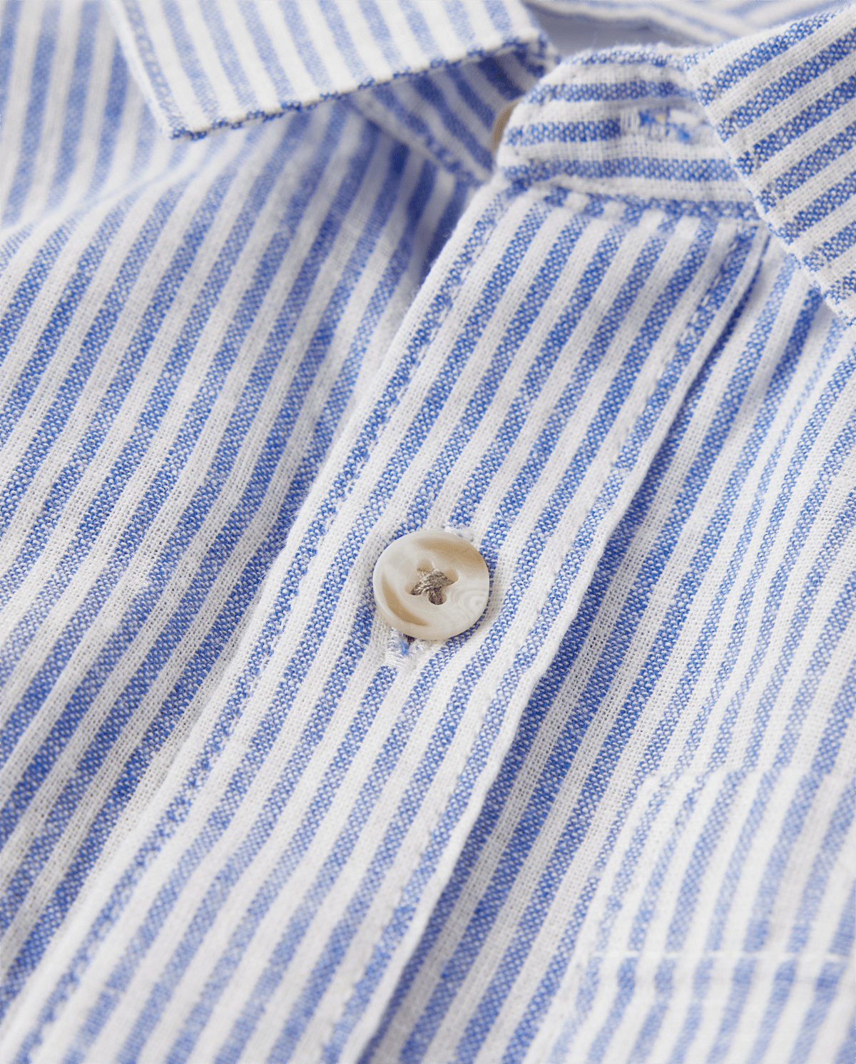 Детская рубашка Gymboree Dad And Me Striped Linen-Blend Button Up, цвет: Синий — фото 2