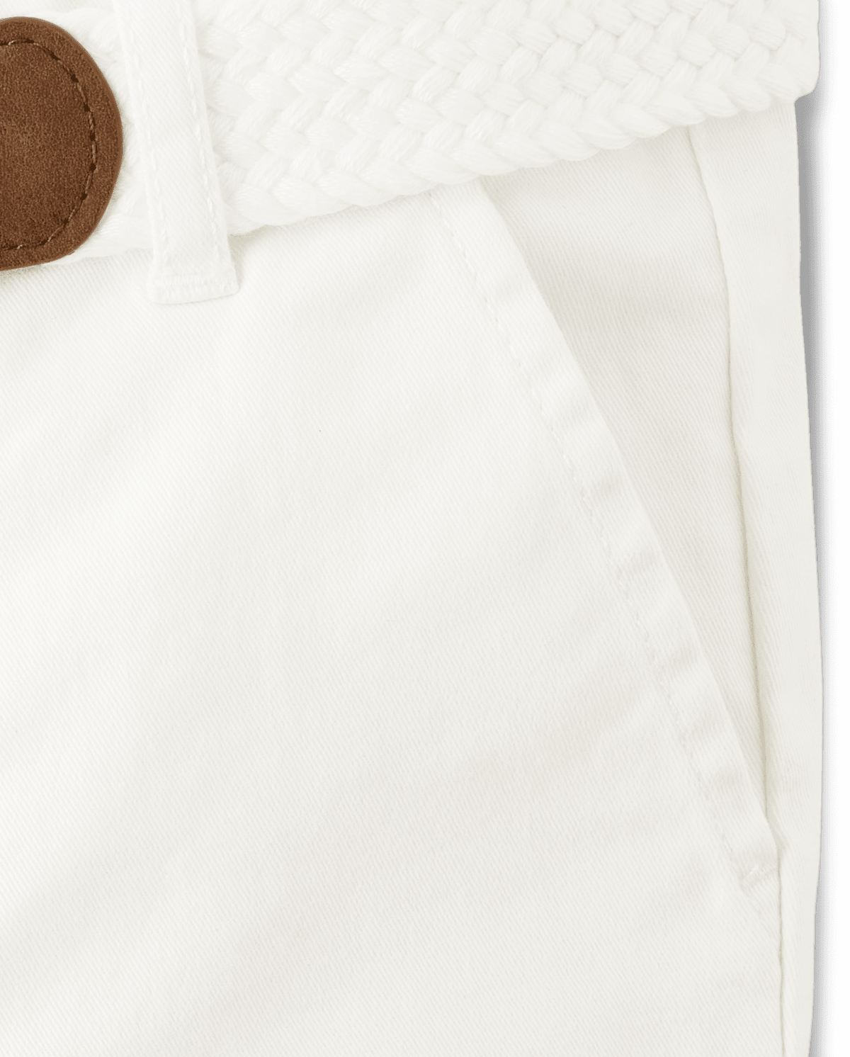 Шорты Gymboree Belted Chino для мальчиков, цвет: Белый — фото 2