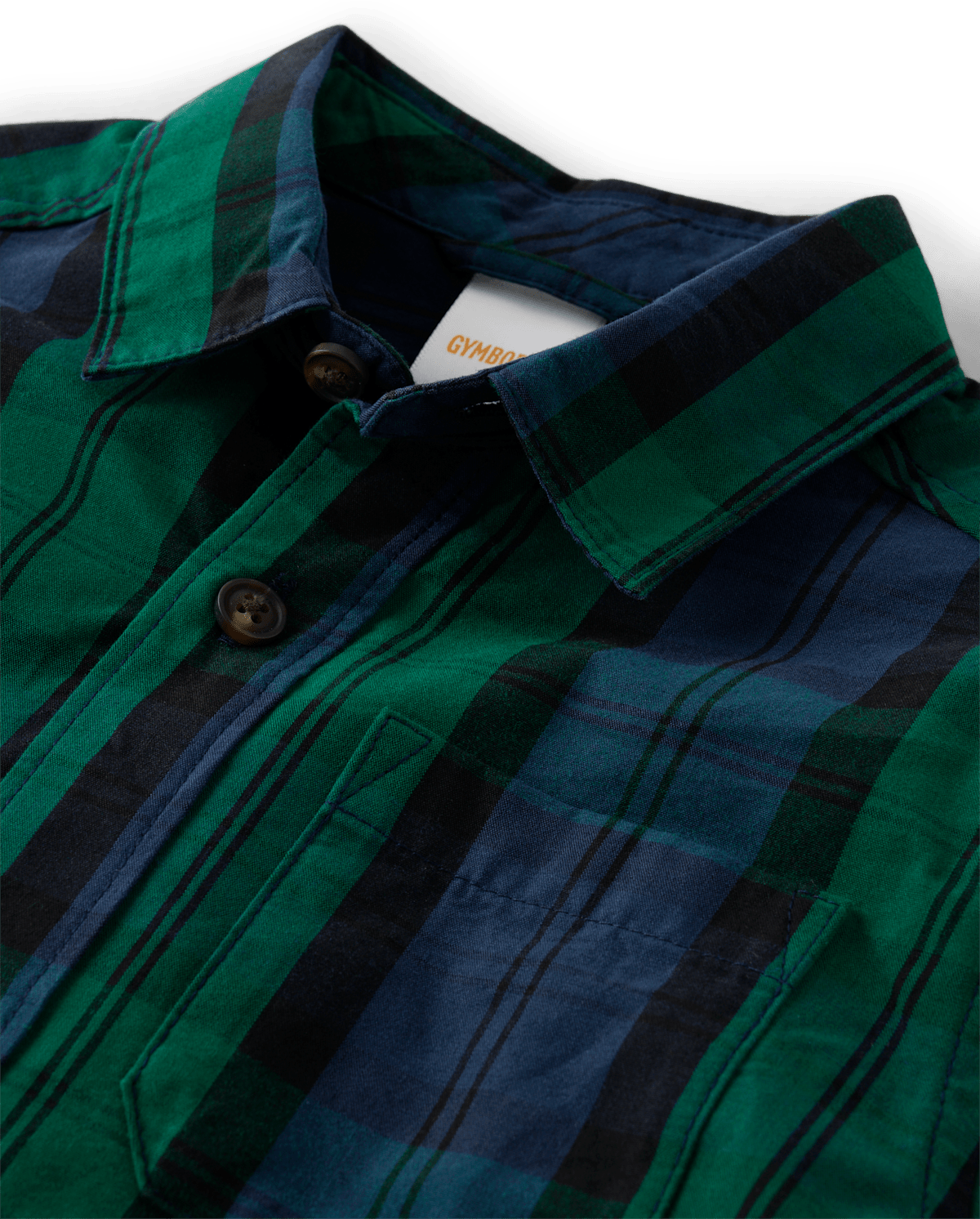 Рубашка Gymboree Matching Family Plaid Poplin Button Up - All Dressed Up для мальчиков, цвет: Зелёный — фото 1