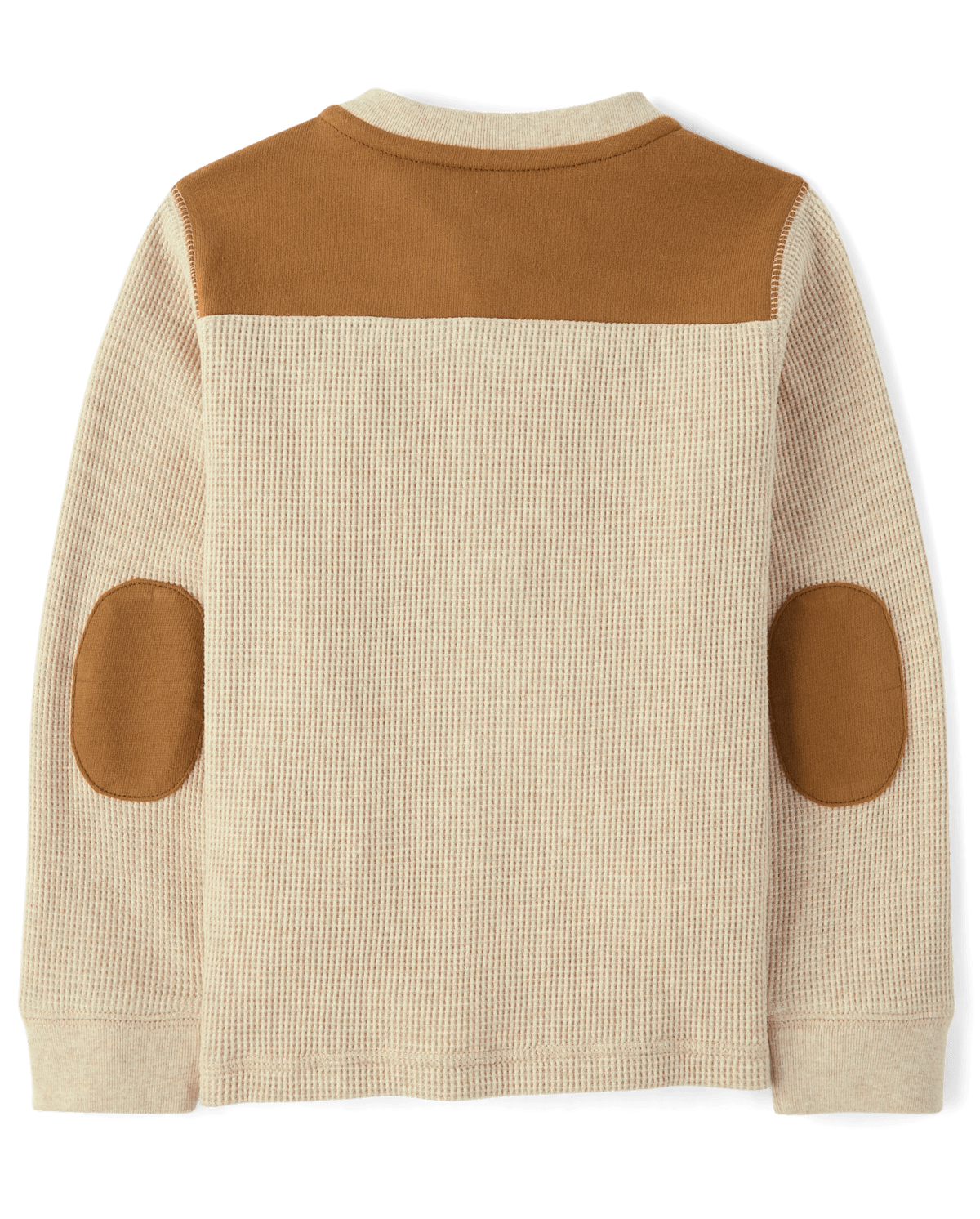 Топ Gymboree Colorblock Thermal Henley - Little Essentials для мальчиков, цвет: Серый — фото 2