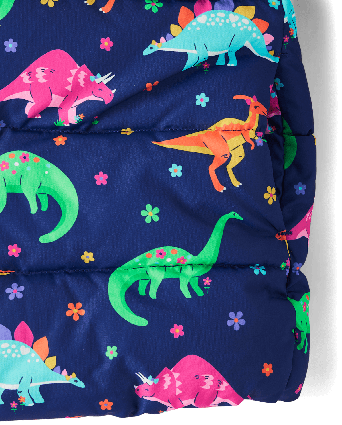 Куртка Gymboree Dino Puffer - Dino Friends для девочек, цвет: Синий — фото 3