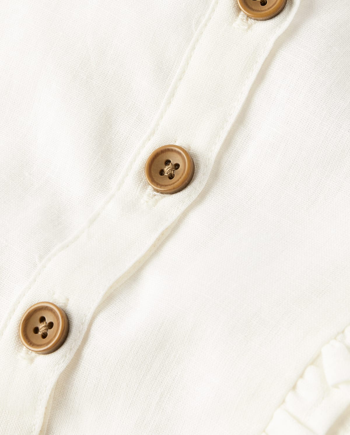 Платье Gymboree Linen-Blend Ruffle Tiered для девочек, цвет: Белый — фото 2