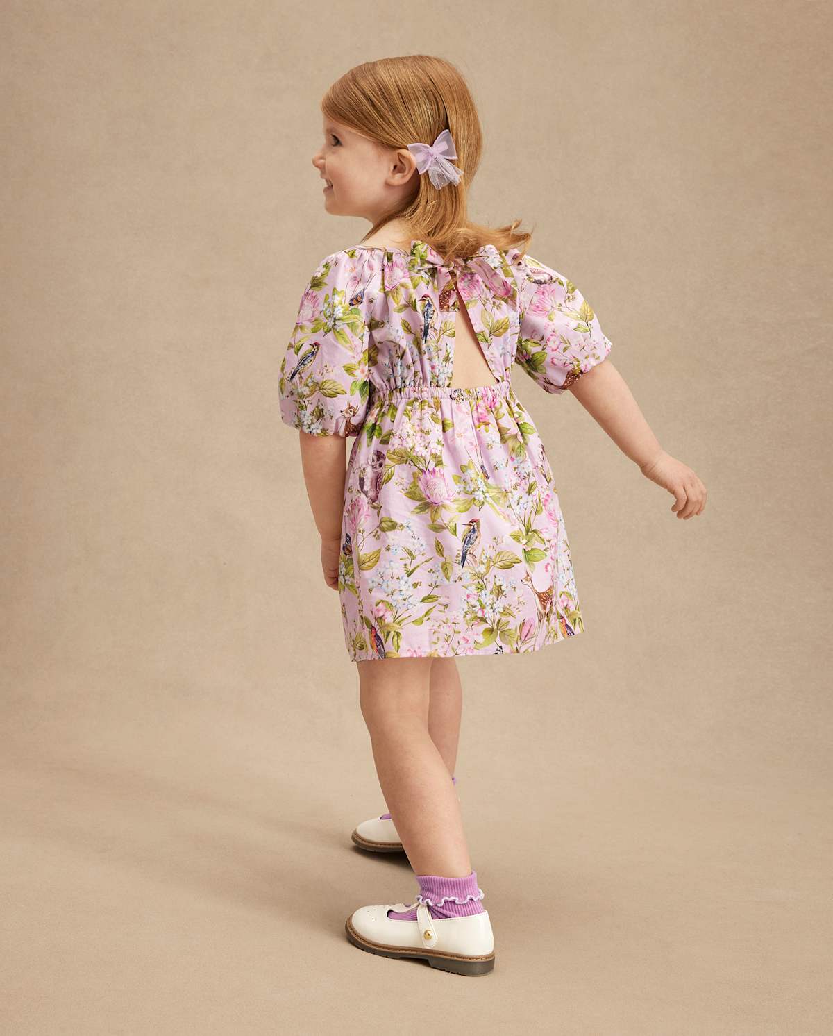 Платье Gymboree Floral Animal Tie Back - Magical Meadows для девочек, цвет: Фиолетовый — фото 1