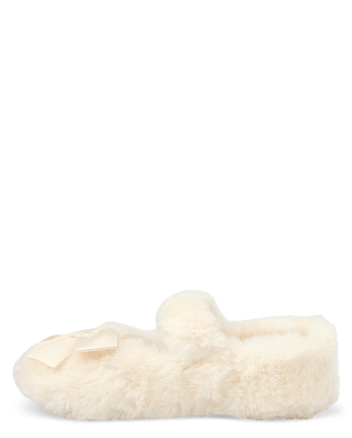 Детские тапочки Gymboree Girls Faux Fur Ballet Flat Slippers - Gymmies, цвет: Белый — фото 1