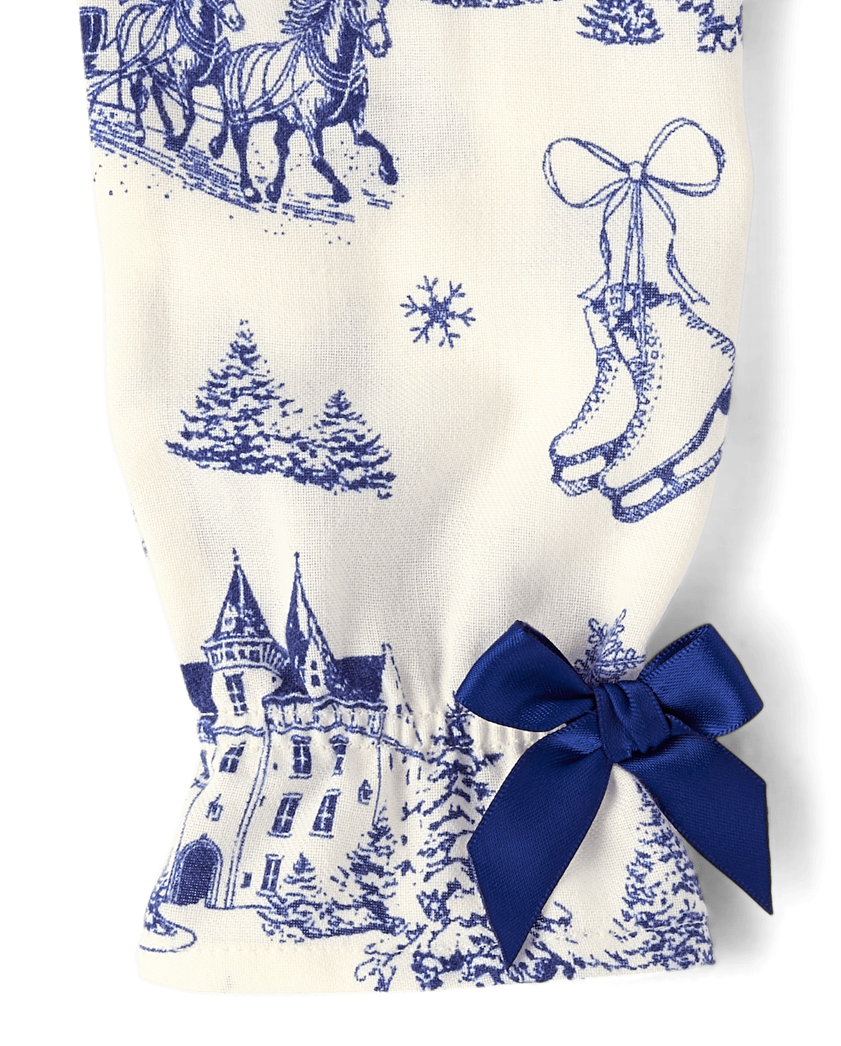 Сорочка Toile для девочек, фланель — Gymboree, цвет: Синий — фото 2