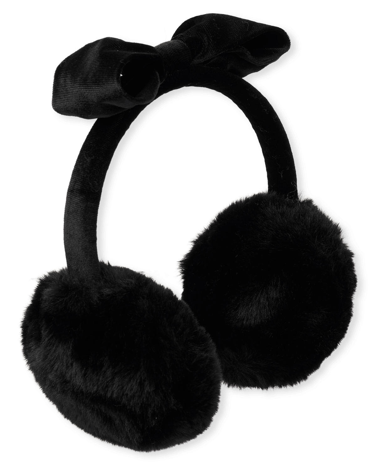 Детские аксессуары Gymboree Girls Faux Fur Bow Earmuff, цвет: Чёрный — фото 1