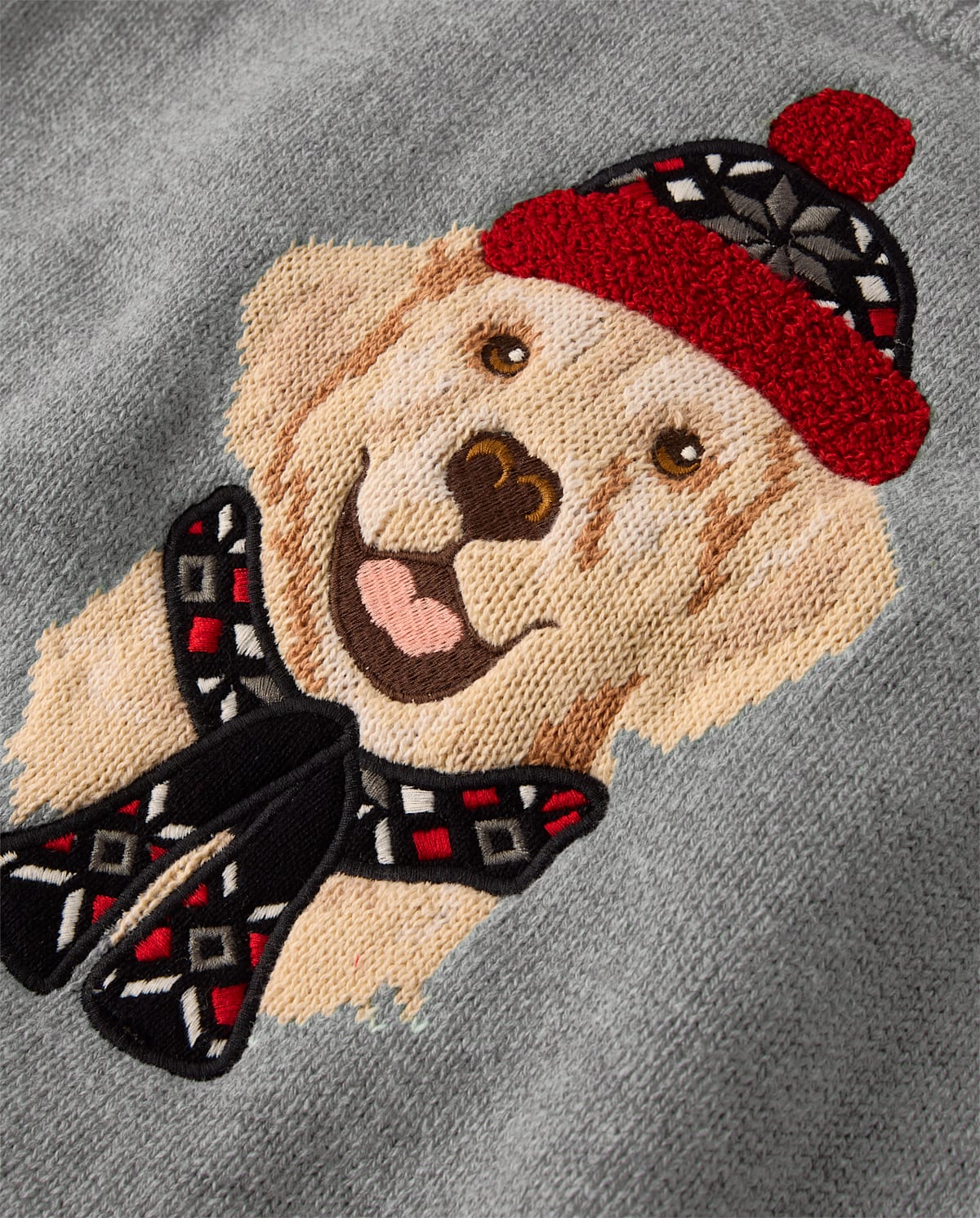 Свитер Gymboree Embroidered Dog - Aspen Lodge для мальчиков, цвет: Серый — фото 2