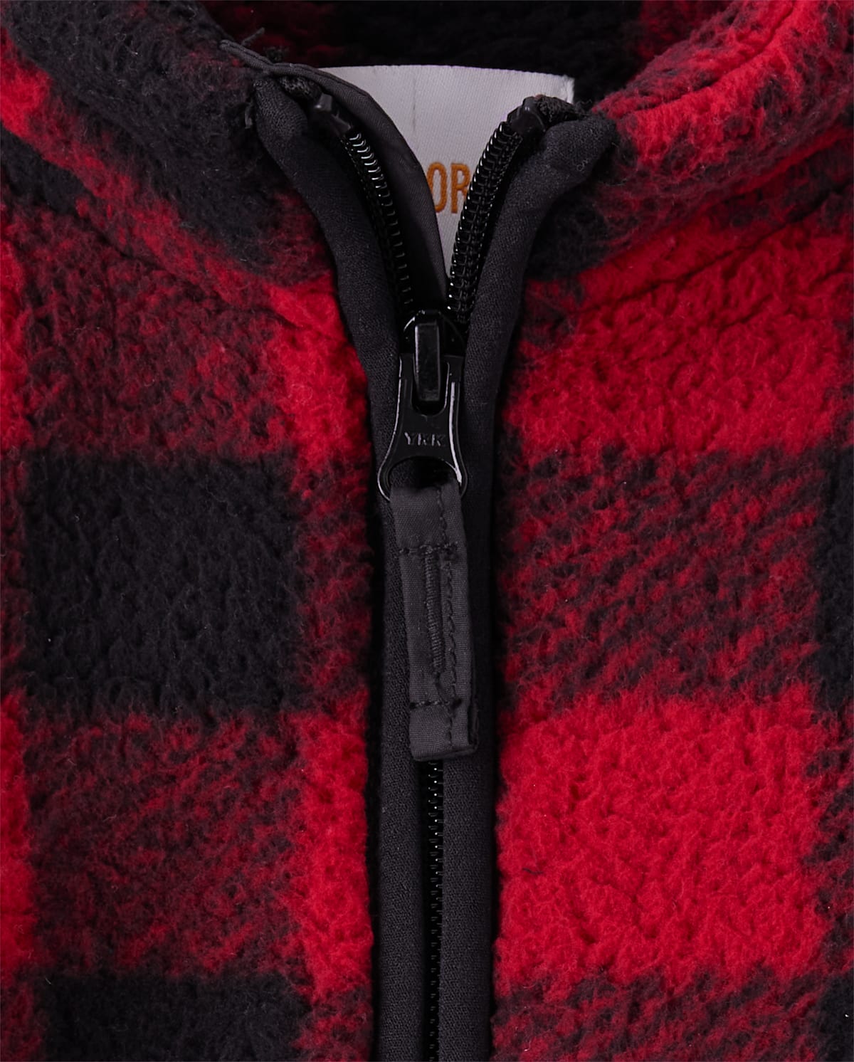Куртка Gymboree Buffalo Plaid Sherpa Zip Up - Aspen Lodge для мальчиков, цвет: Красный — фото 2