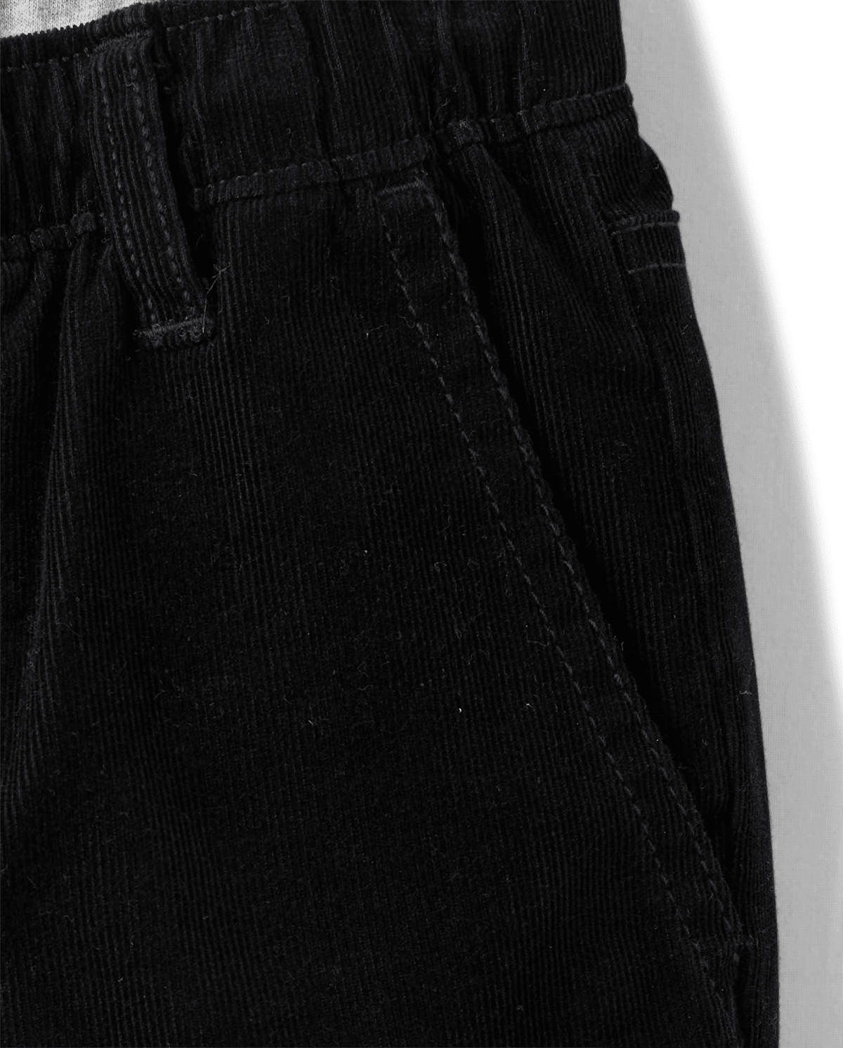 Брюки Gymboree Corduroy Roll Cuff Pull On Pants - Little Essentials для мальчиков, цвет: Чёрный — фото 2