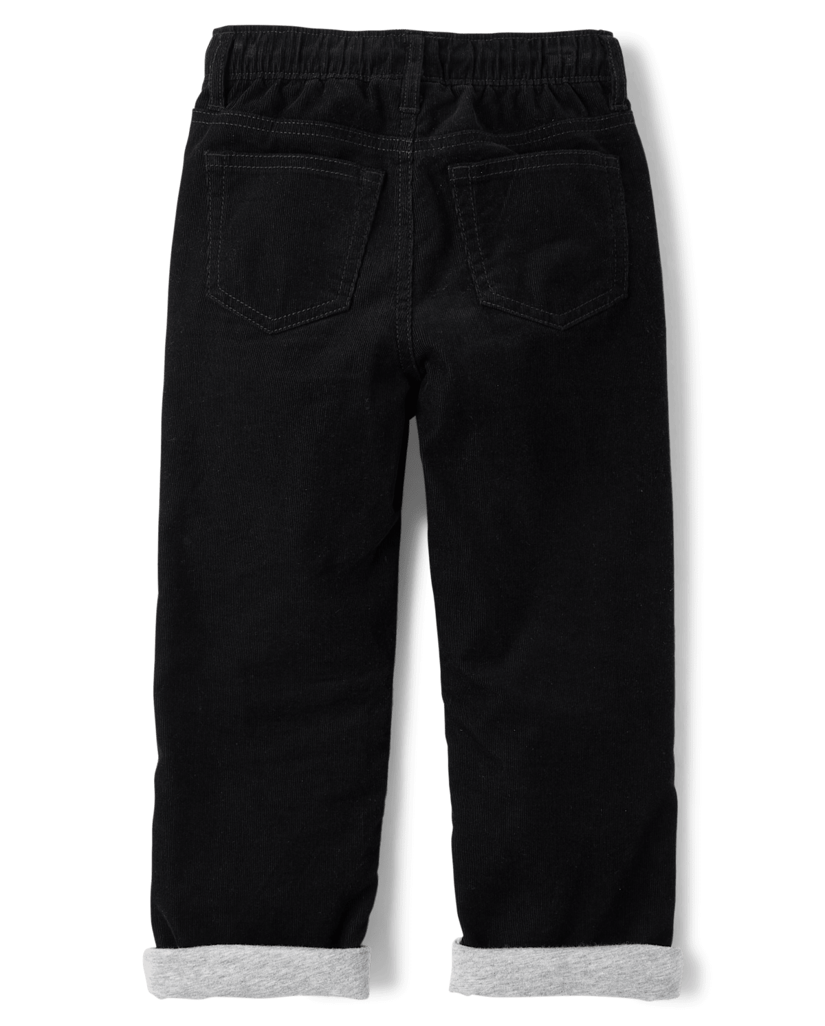 Брюки Gymboree Corduroy Roll Cuff Pull On Pants - Little Essentials для мальчиков, цвет: Чёрный — фото 4