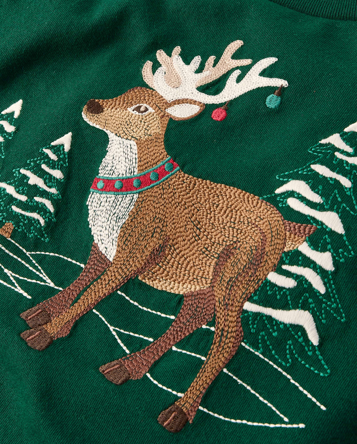 Топ Gymboree Embroidered Reindeer Top - Tartan Remix для мальчиков, цвет: Зелёный — фото 1