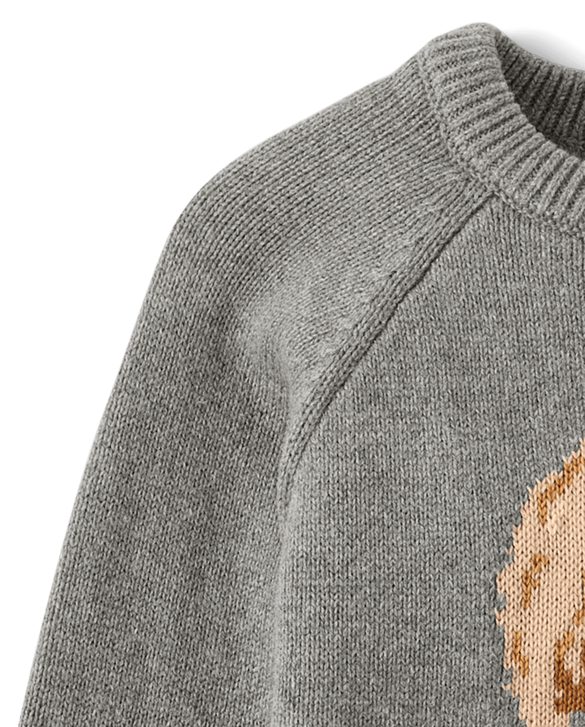 Свитер Gymboree Intarsia Dog Raglan - Aspen Lodge для девочек, цвет: Серый — фото 3