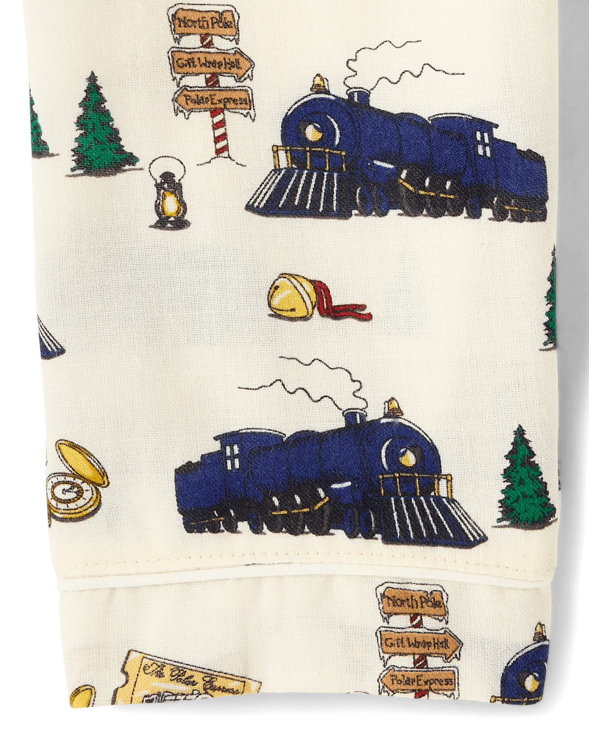 Пижама Polar Express™ Train для детей, фланель — Gymboree, цвет: Кремовый — фото 3