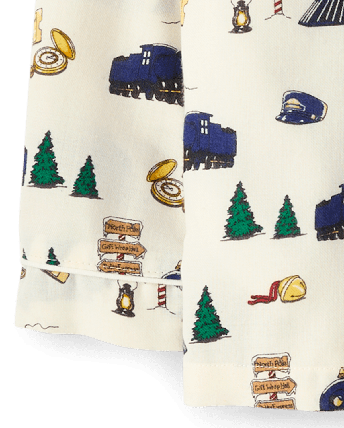 Пижама Polar Express™ Train для детей, фланель — Gymboree, цвет: Кремовый — фото 4