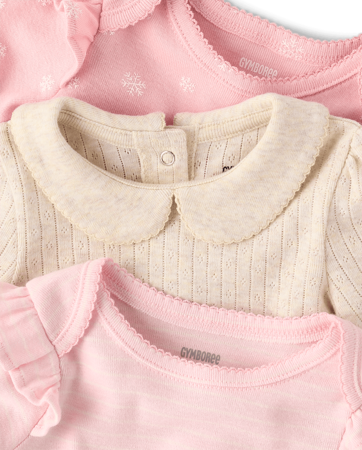 Боди Snowflake для детей, оборки, 3 шт. — Gymboree, цвет: Разноцветный — фото 1