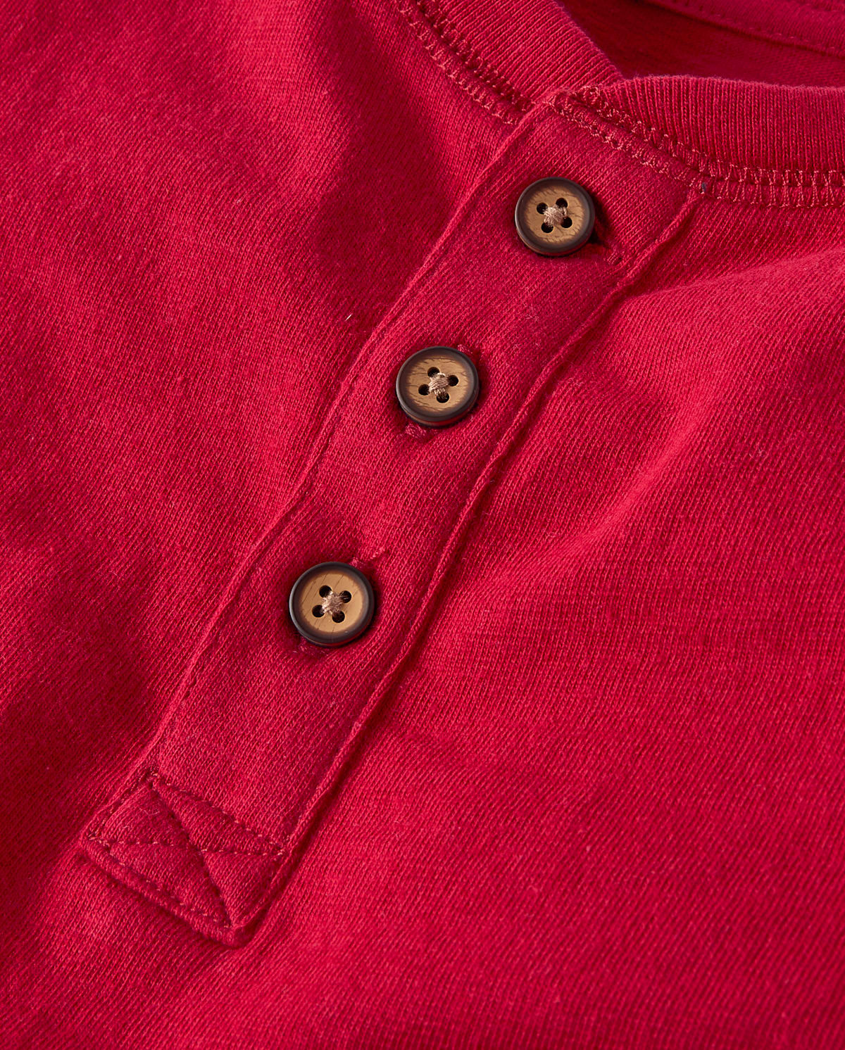Топ Gymboree Henley Top - Little Essentials для мальчиков, цвет: Красный — фото 1