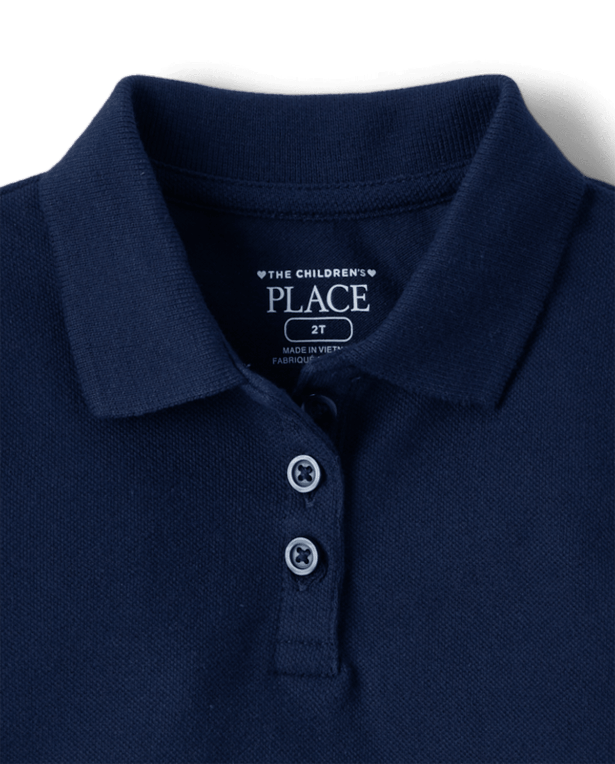 Платье The Children's Place Uniform Soft Pique Polo для девочек-малышей, цвет: Синий — фото 2