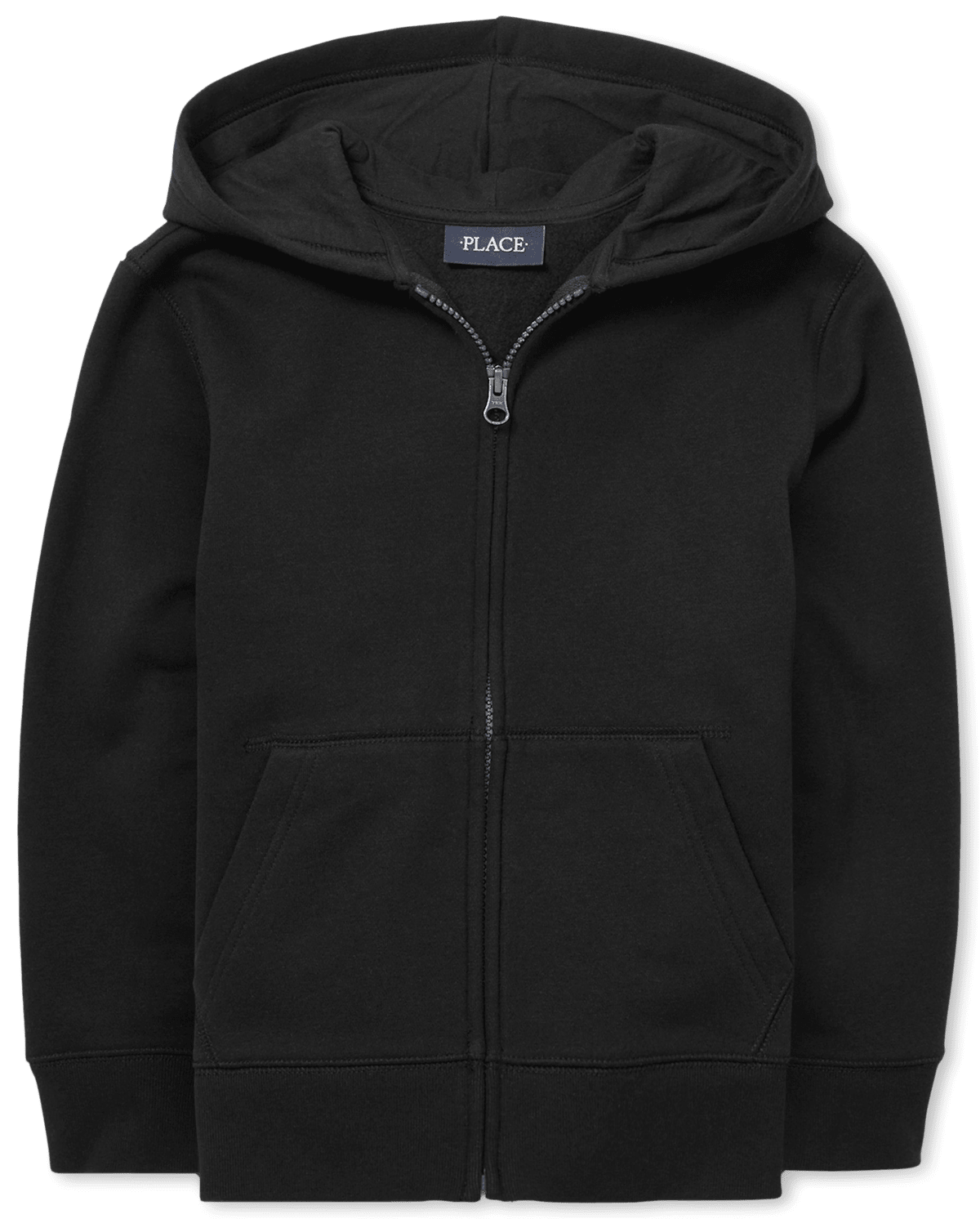 Худи The Children's Place Fleece Zip Up для мальчиков, цвет: Чёрный