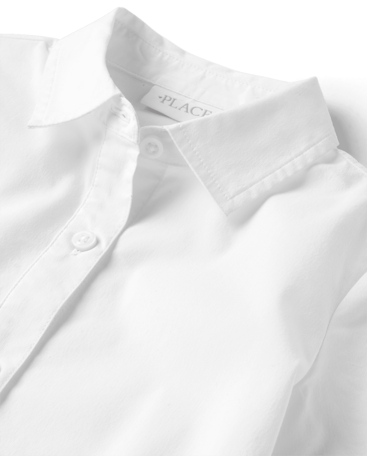 Рубашка The Children's Place Uniform Button Up для девочек, цвет: Белый — фото 1