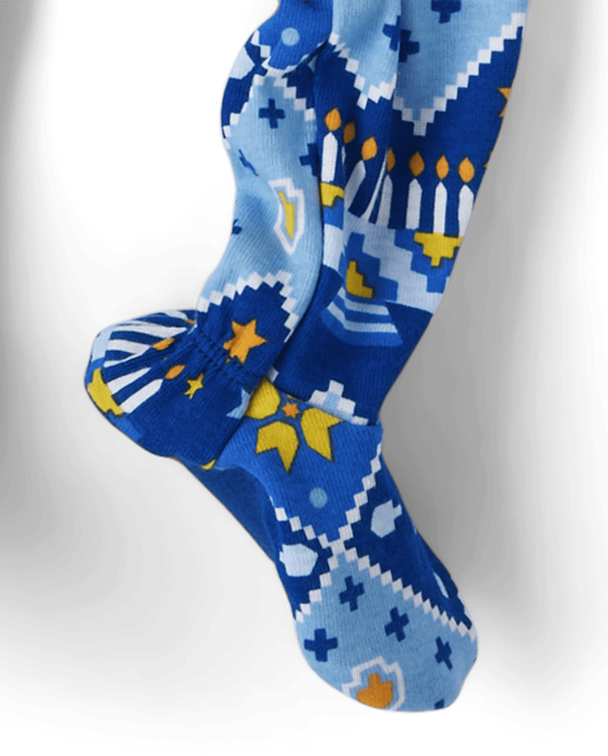Пижама Hanukkah для детей, хлопок — The Children's Place, цвет: Синий — фото 3