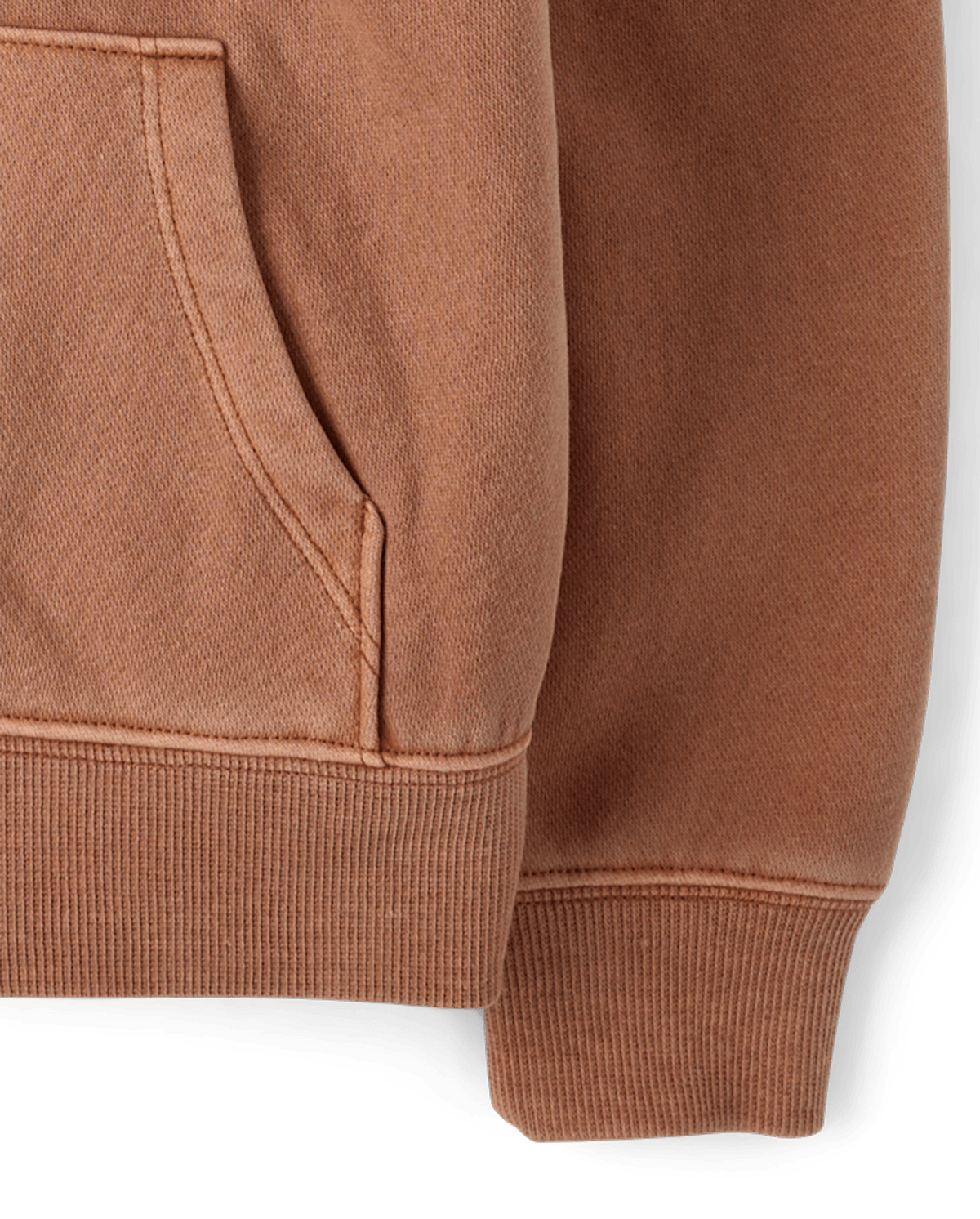 Худи The Children's Place Garment Dyed Premium Fleece для девочек, цвет: Коричневый — фото 3