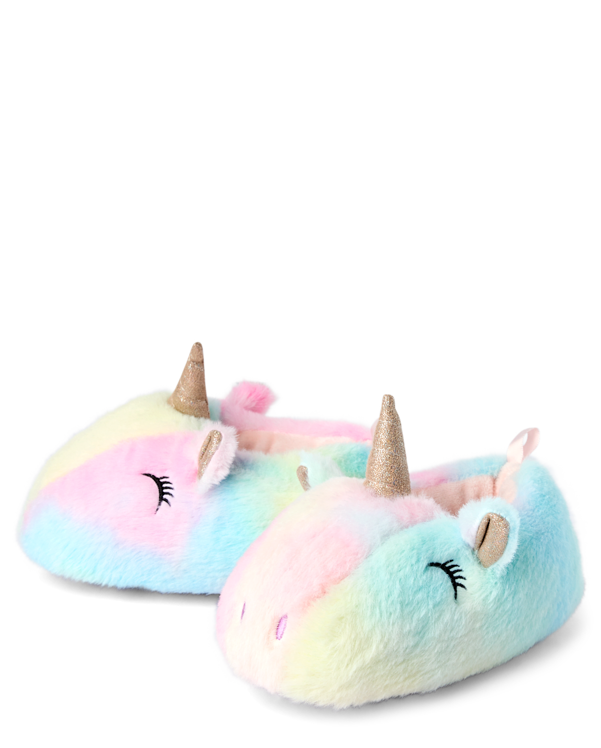 Тапочки The Children's Place Rainbow Unicorn для девочек-малышей, цвет: Разноцветный — фото 2