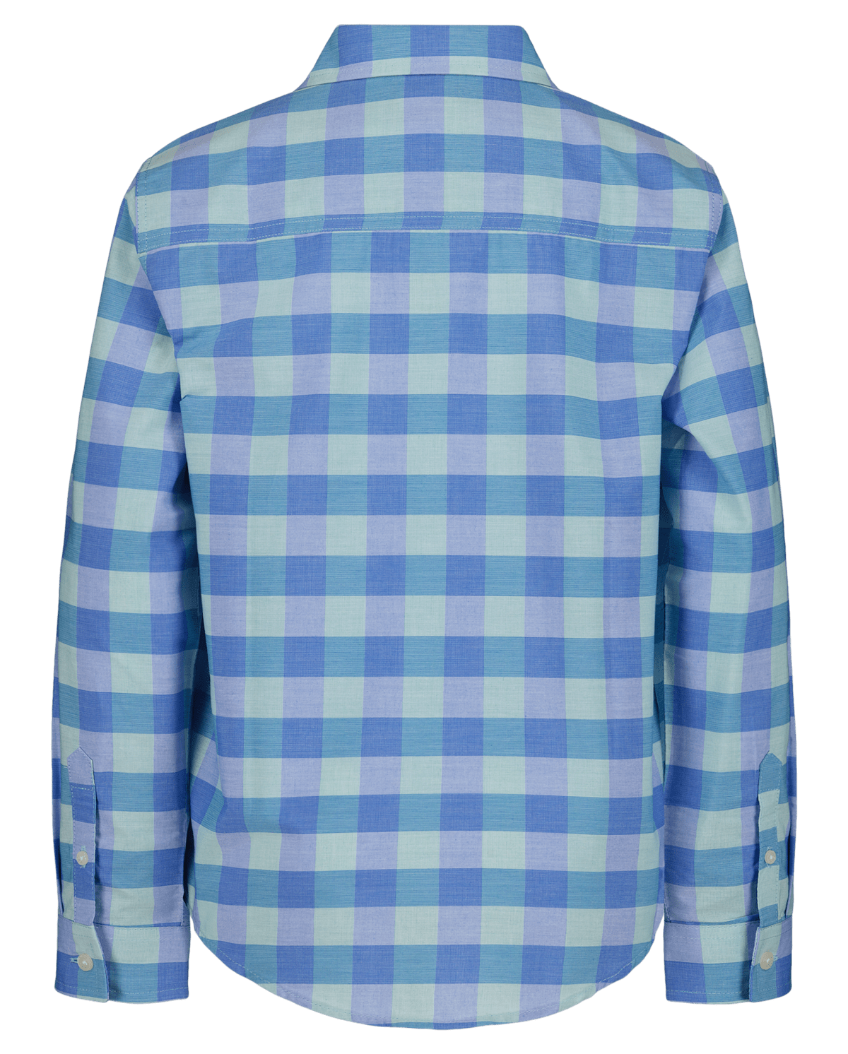 Рубашка The Children's Place Nautica® Plaid Button Up для мальчиков, цвет: Синий — фото 2