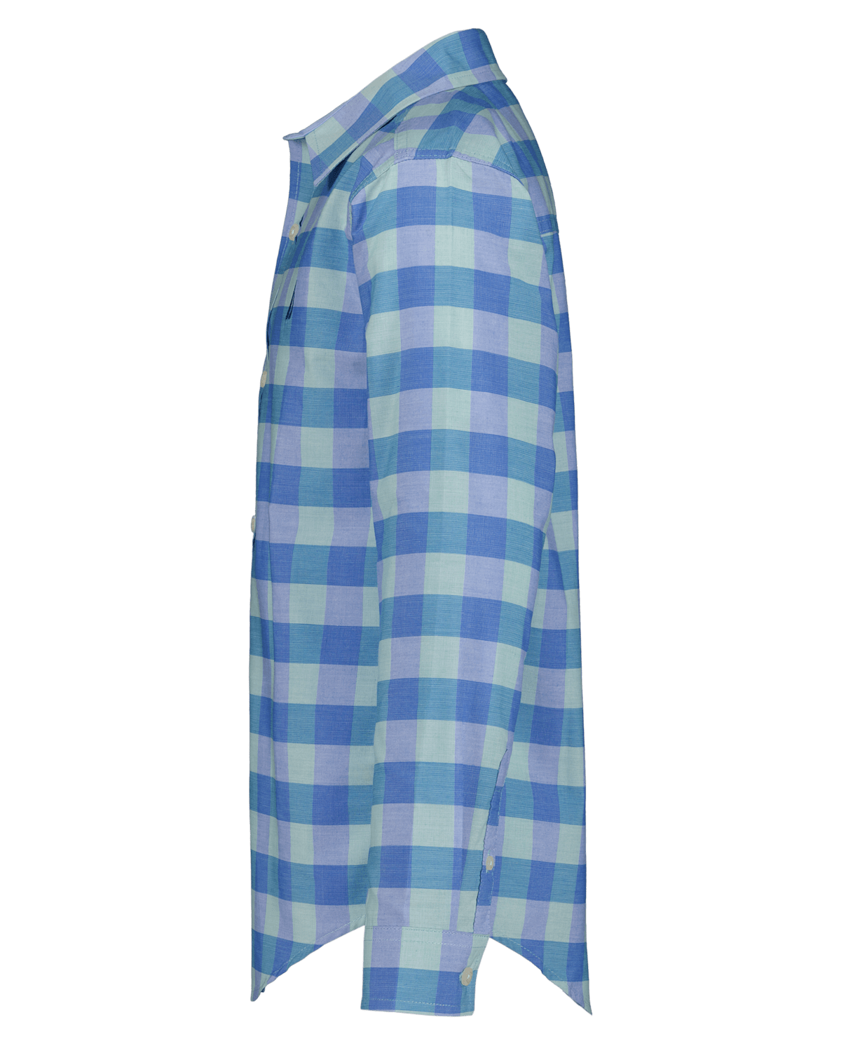 Рубашка The Children's Place Nautica® Plaid Button Up для мальчиков, цвет: Синий — фото 4