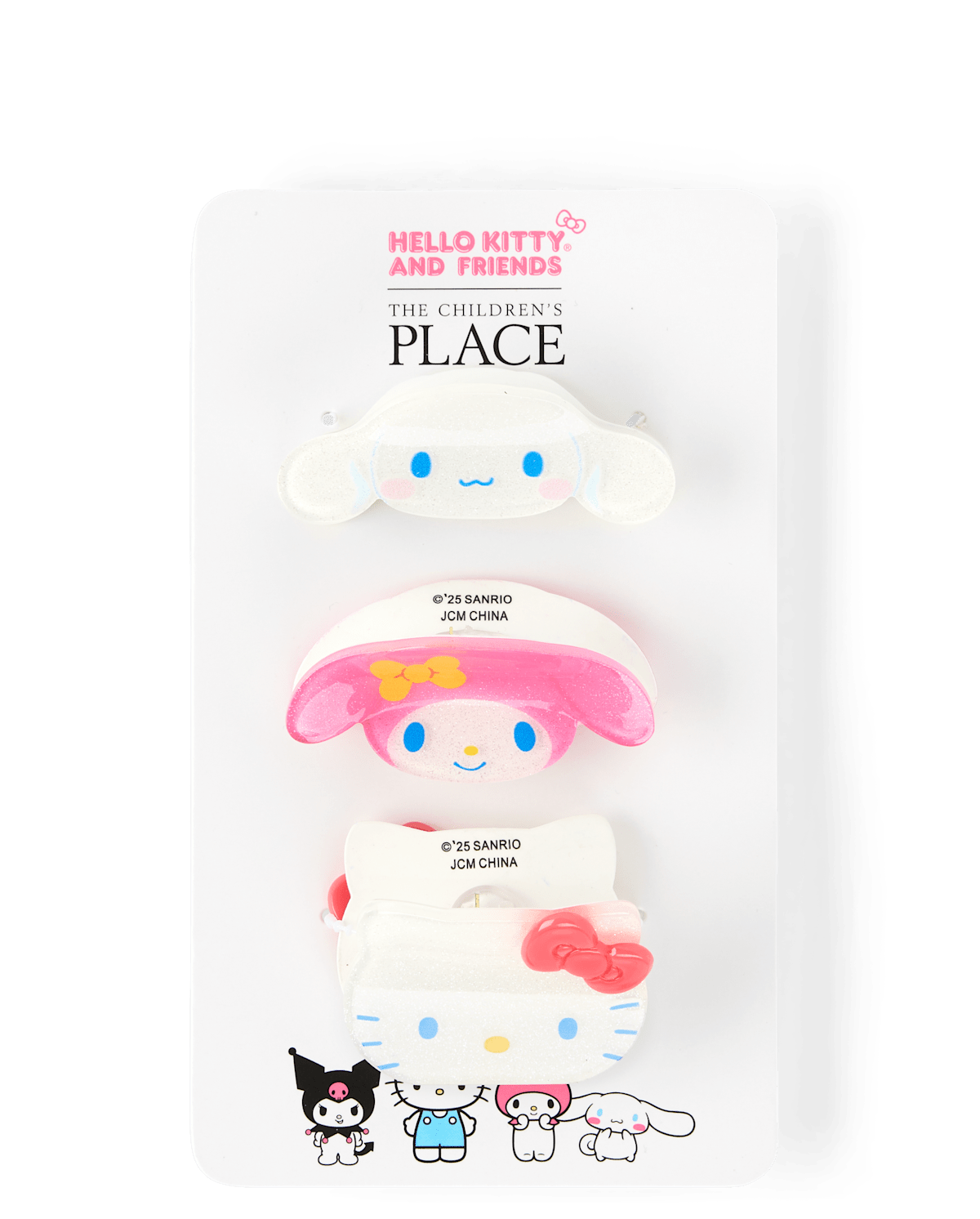Аксессуары для волос The Children's Place Hello Kitty® And Friends Claw Clip 3-Pack для девочек, цвет: Разноцветный