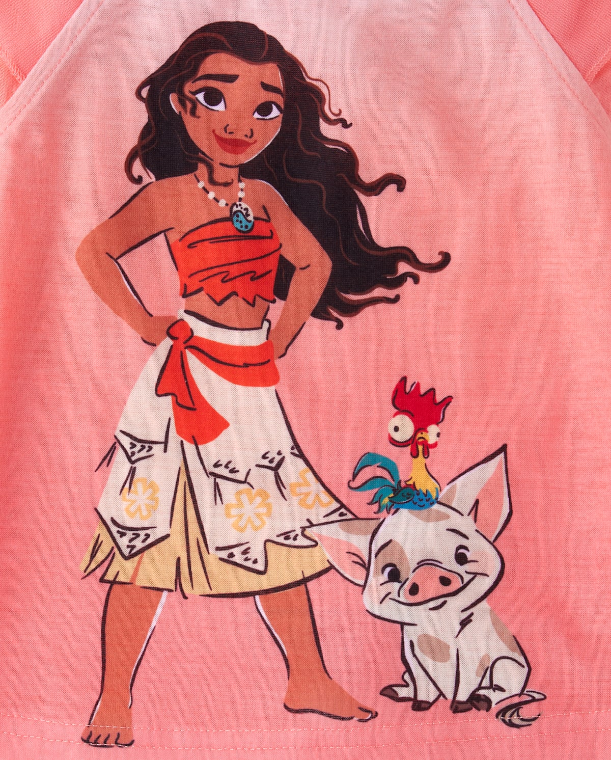 Пижама Moana™ для детей, хлопок — The Children's Place, цвет: Разноцветный — фото 2