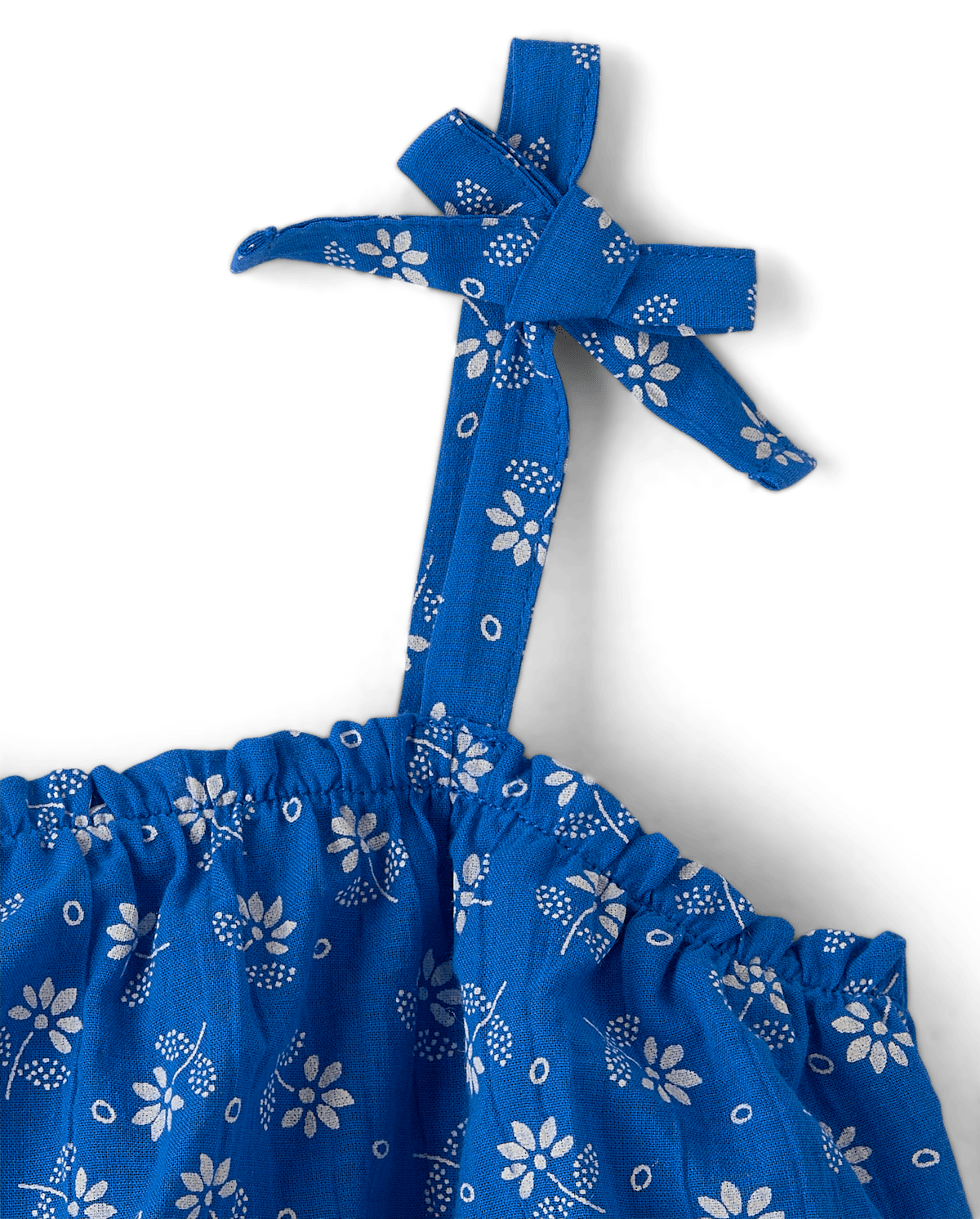 Платье The Children's Place Mommy And Me Floral Smocked Flounce для девочек, цвет: Синий — фото 1
