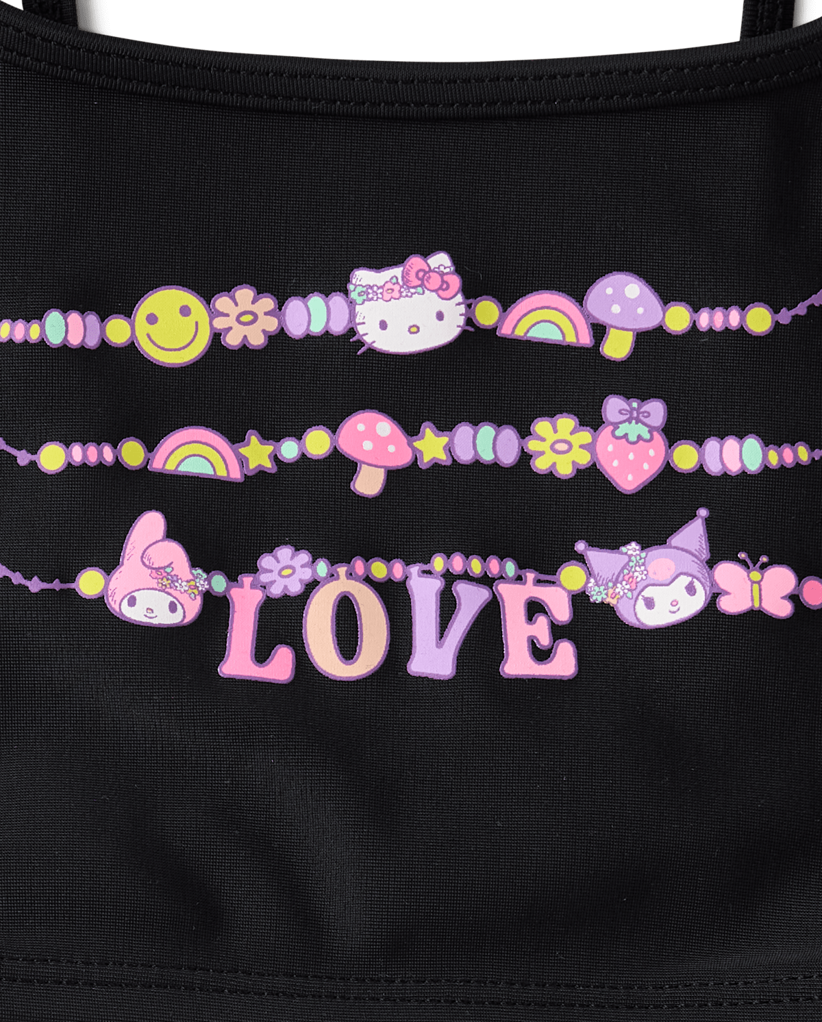Купальник Hello Kitty® Friendship для детей — The Children's Place, цвет: Чёрный — фото 2