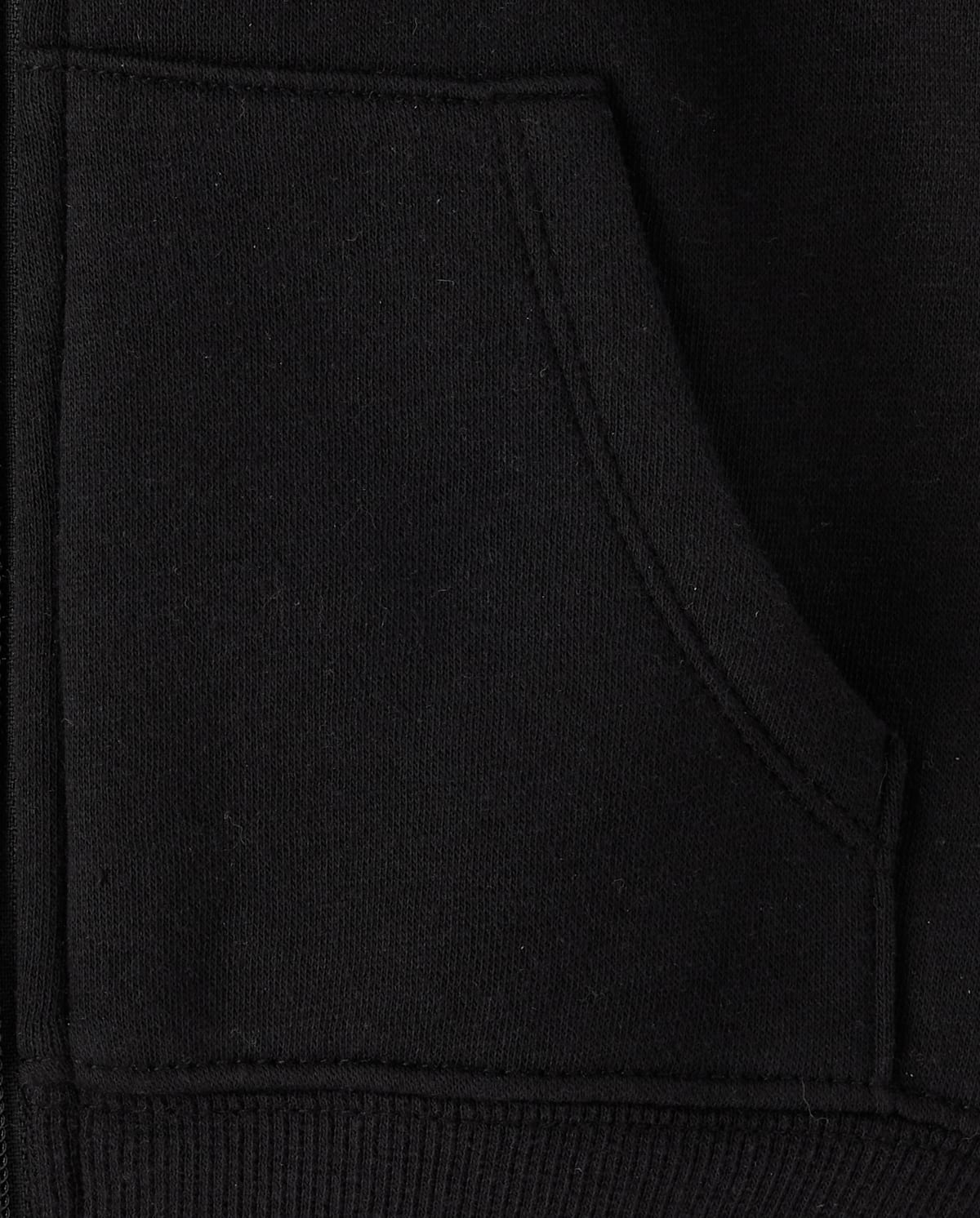 Худи The Children's Place Embellished Premium Fleece Cropped Zip Up для девочек, цвет: Чёрный — фото 3