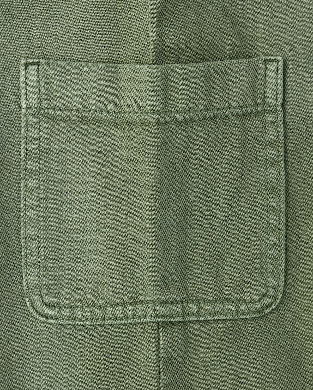 Джинсы The Children's Place Garment Dyed Baggy Cargo для девочек, цвет: Зелёный — фото 2