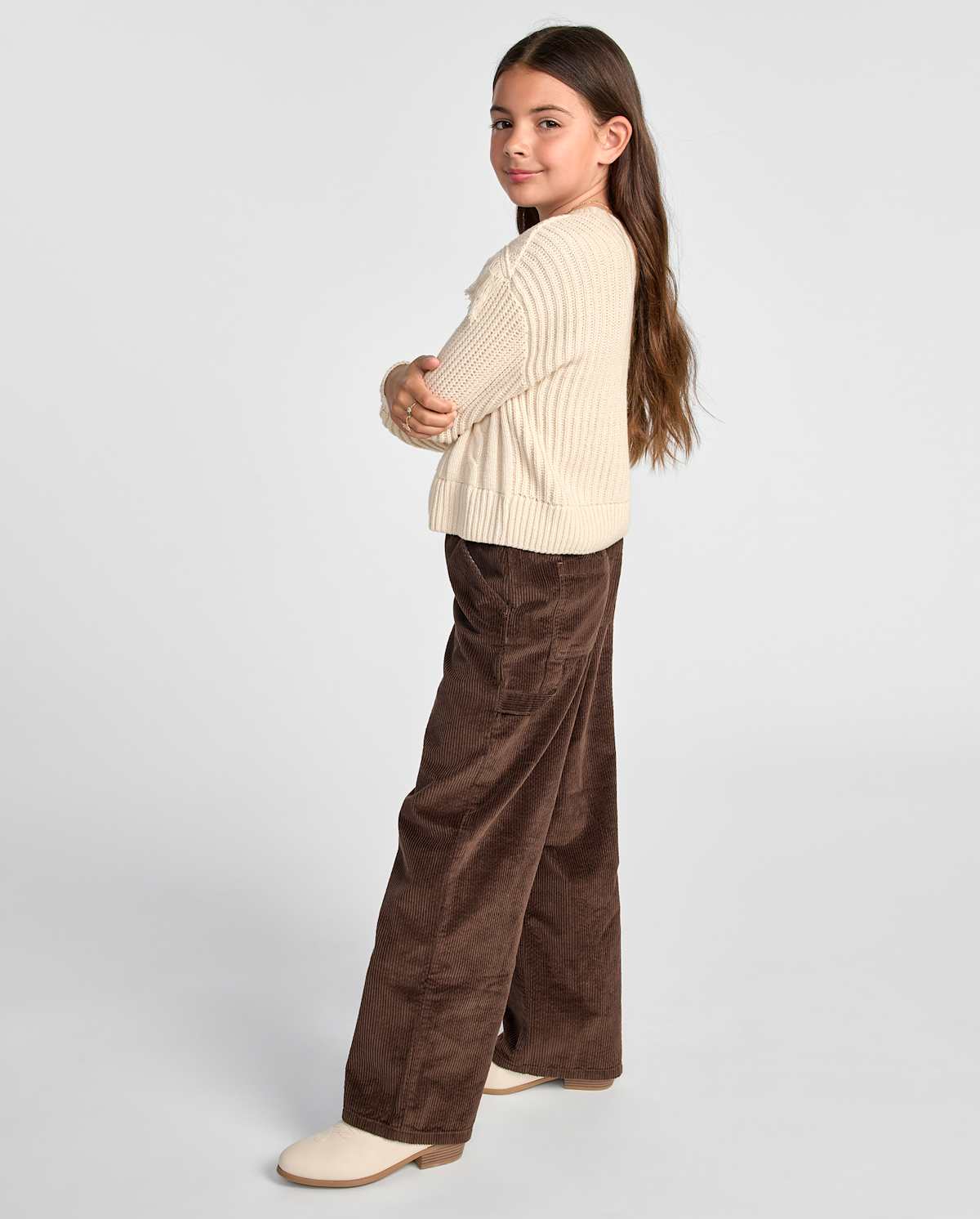 Брюки The Children's Place Baggy Corduroy для девочек, цвет: Коричневый — фото 2