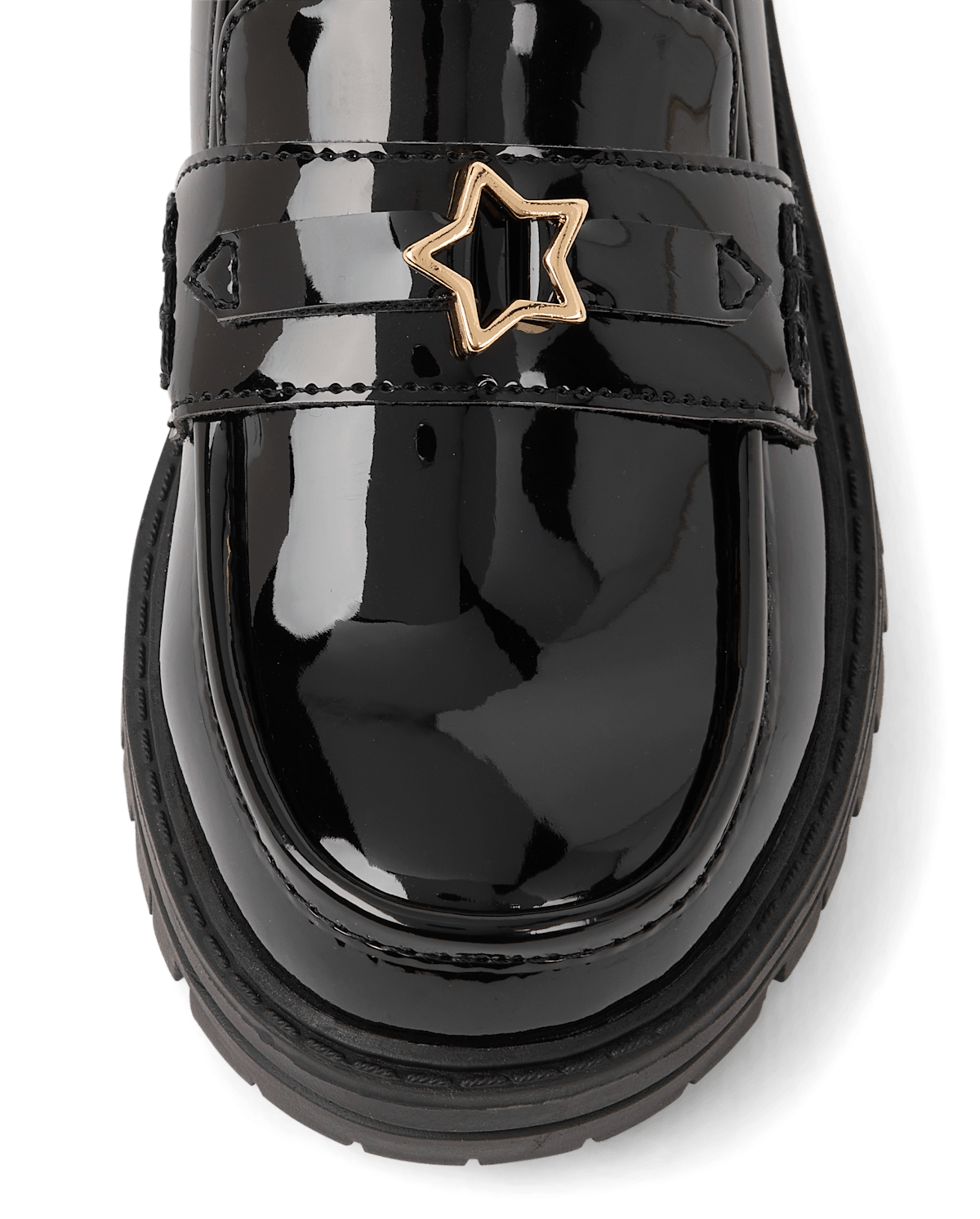 Туфли The Children's Place Star Buckle Loafers для девочек, цвет: Чёрный — фото 3