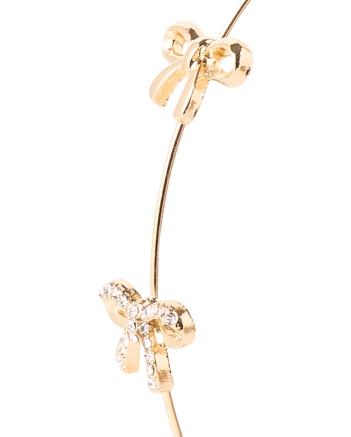 Аксессуары для волос The Children's Place Rhinestone Bow Headband для девочек, цвет: Металлик — фото 3