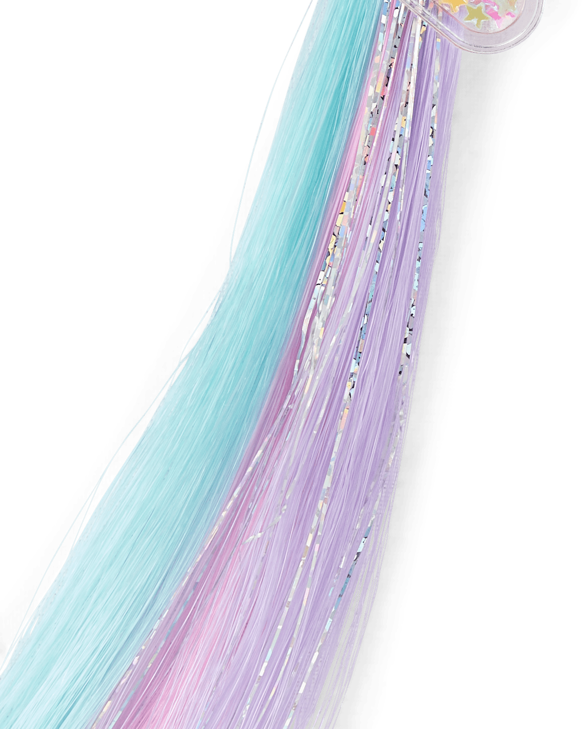 Аксессуары для волос The Children's Place Shakey Star Faux Hair Extension Hair Clip 2-Pack для девочек, цвет: Разноцветный — фото 3