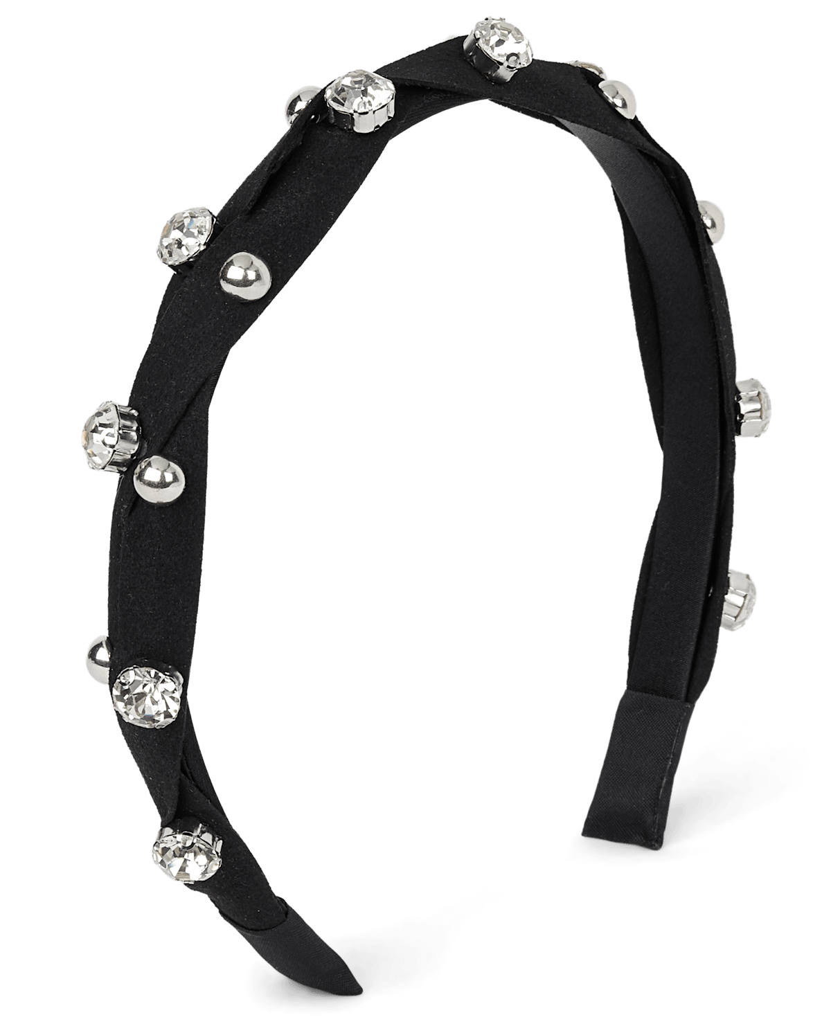 Аксессуары для волос The Children's Place Twisted Rhinestone Headband для девочек, цвет: Чёрный