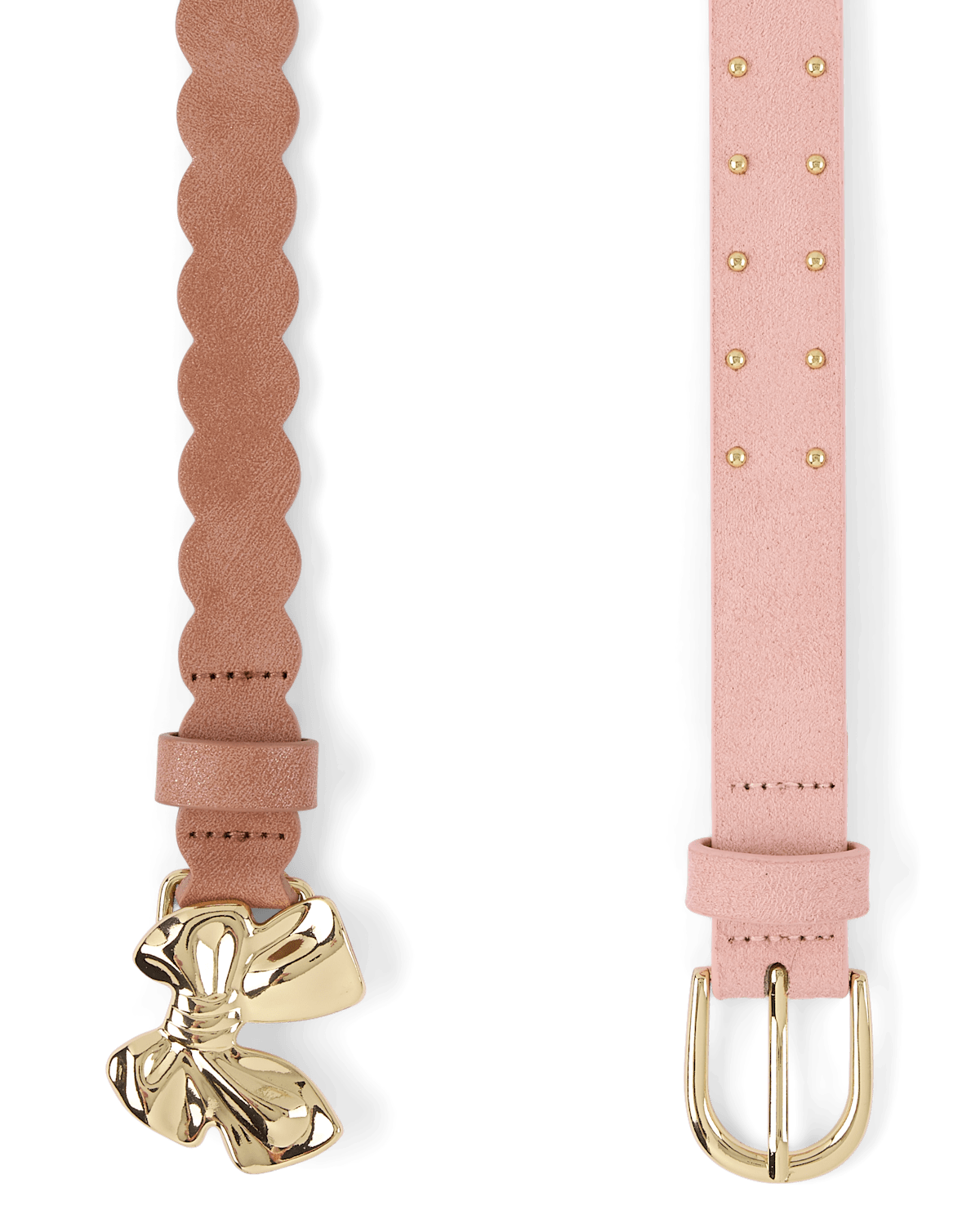 Ремни The Children's Place Scalloped Bow 2-Pack для девочек, цвет: Разноцветный — фото 1