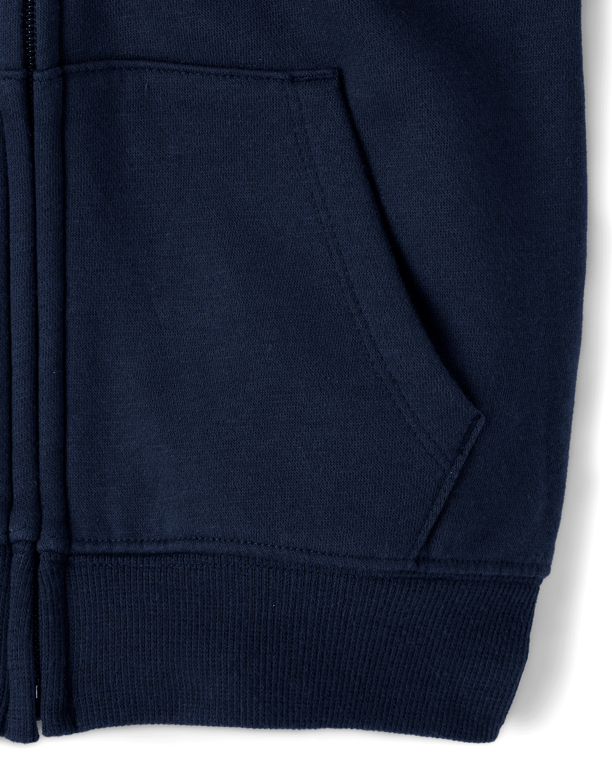 Худи The Children's Place Graphic Side Stripe Premium Fleece Zip Up для девочек, цвет: Синий — фото 3