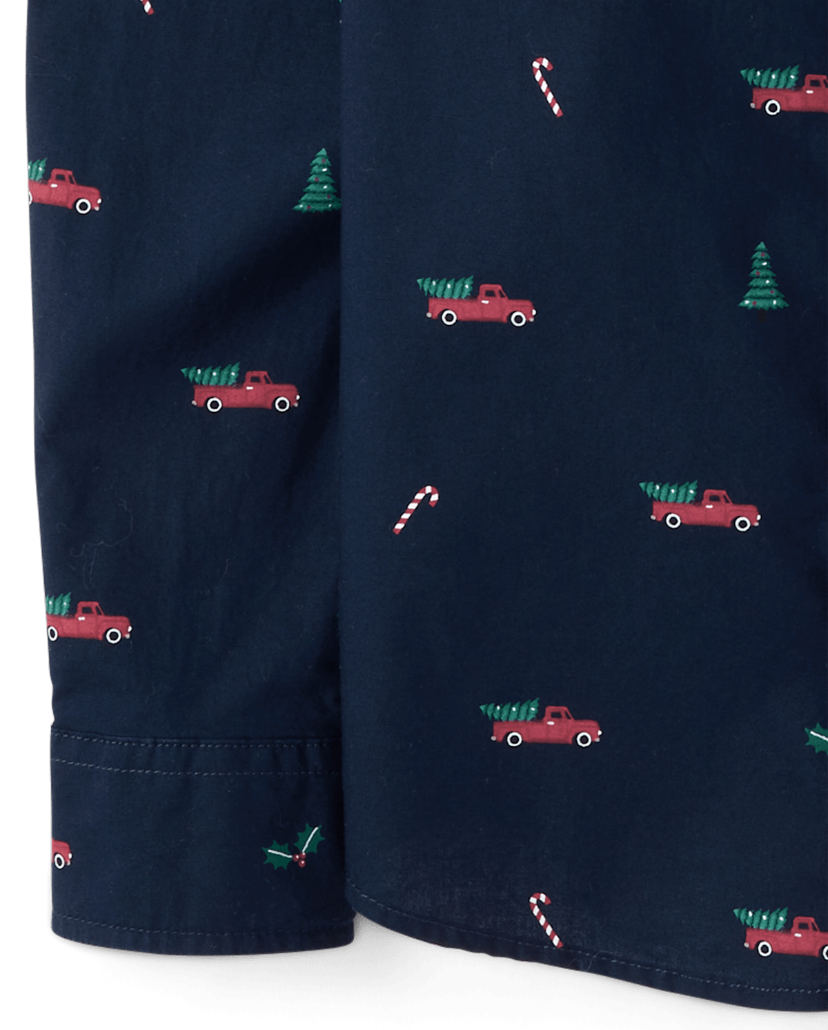 Рубашка The Children's Place Christmas Poplin Button Up для мальчиков, цвет: Синий — фото 4