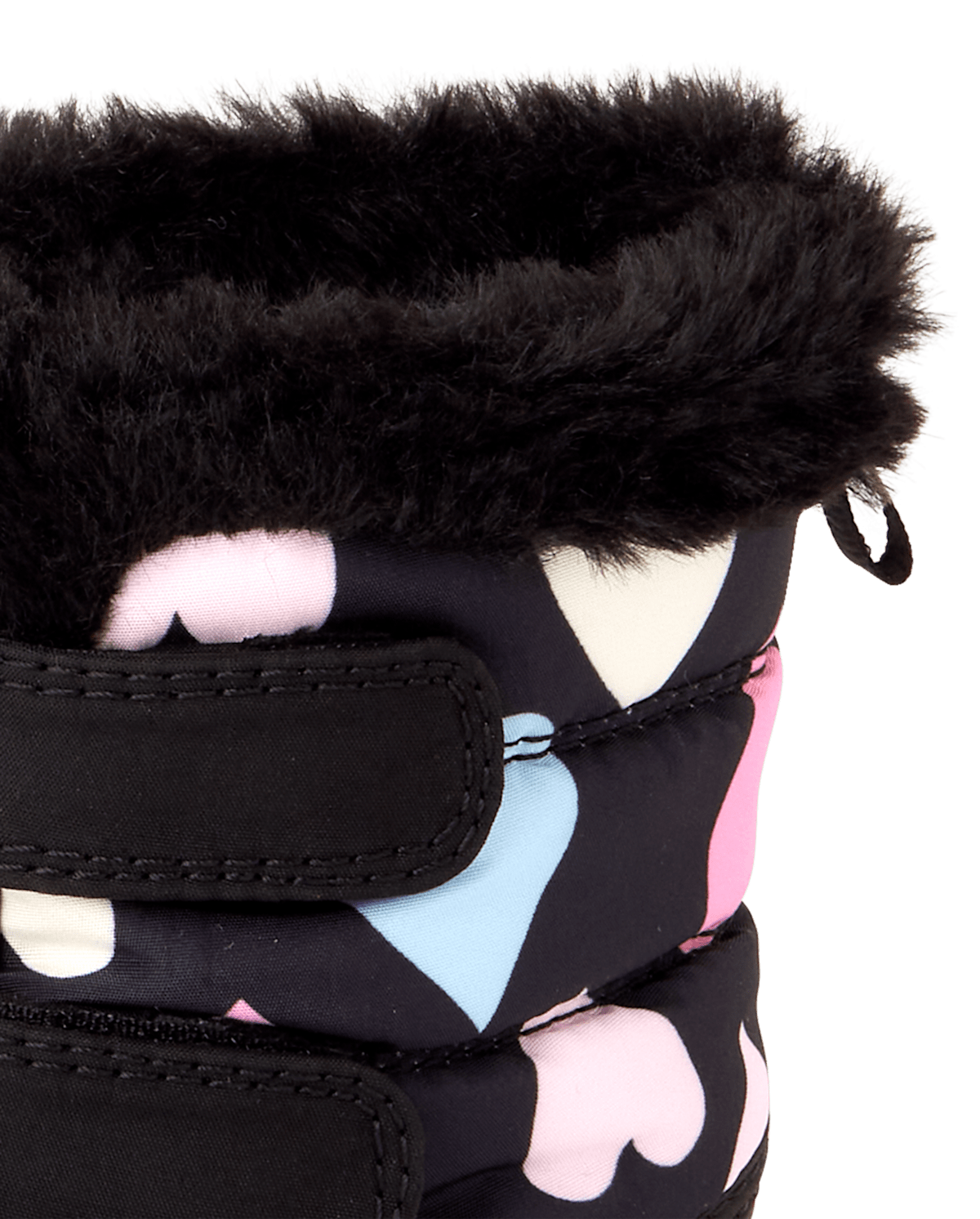 Ботинки The Children's Place Faux Fur Lined All Weather для девочек-малышей, цвет: Чёрный — фото 4
