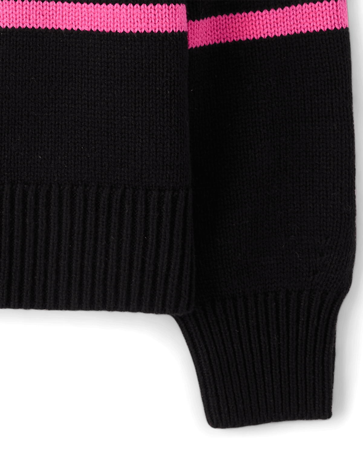 Свитер The Children's Place Hello Kitty® Intarsia Quarter Zip Pullover для девочек, цвет: Чёрный — фото 4