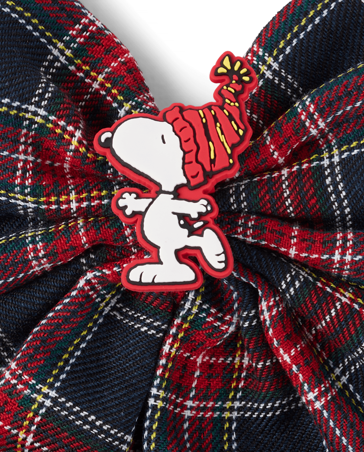 Аксессуары для волос The Children's Place Snoopy™ Plaid Bow Hair Clip для девочек, цвет: Разноцветный — фото 1