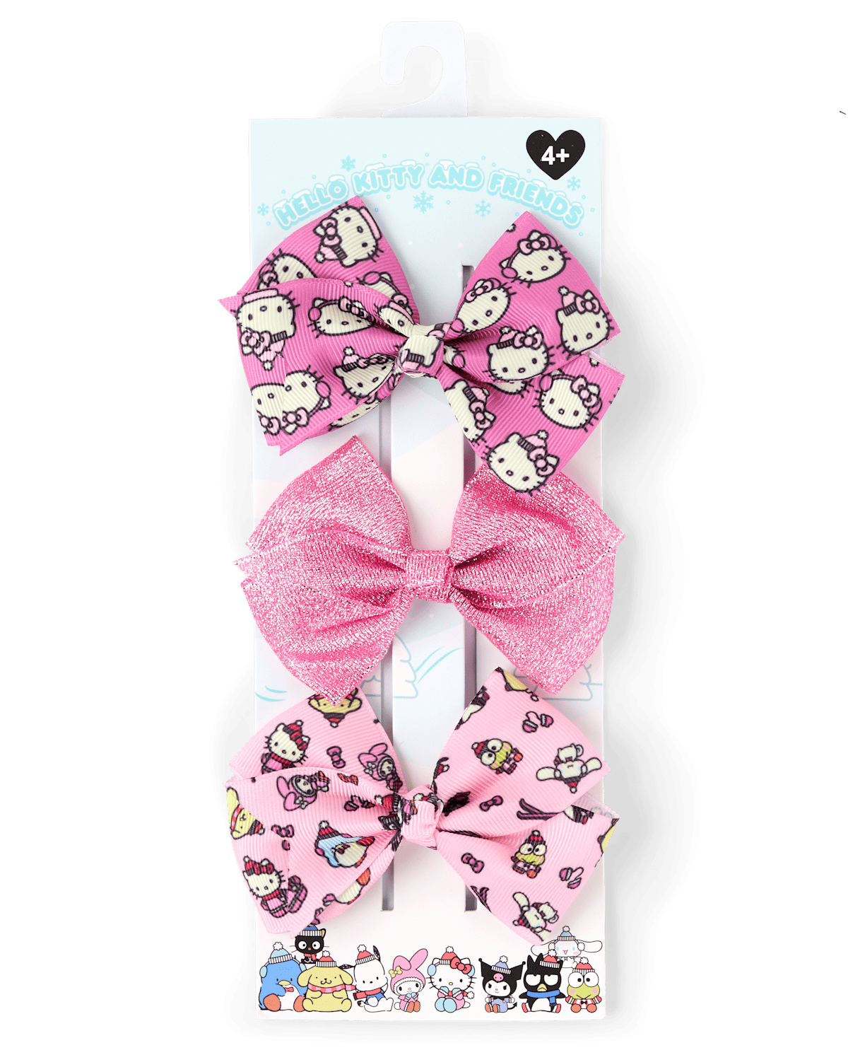 Аксессуары для волос The Children's Place Hello Kitty® Bow Hair Clip 3-Pack для девочек, цвет: Разноцветный — фото 1