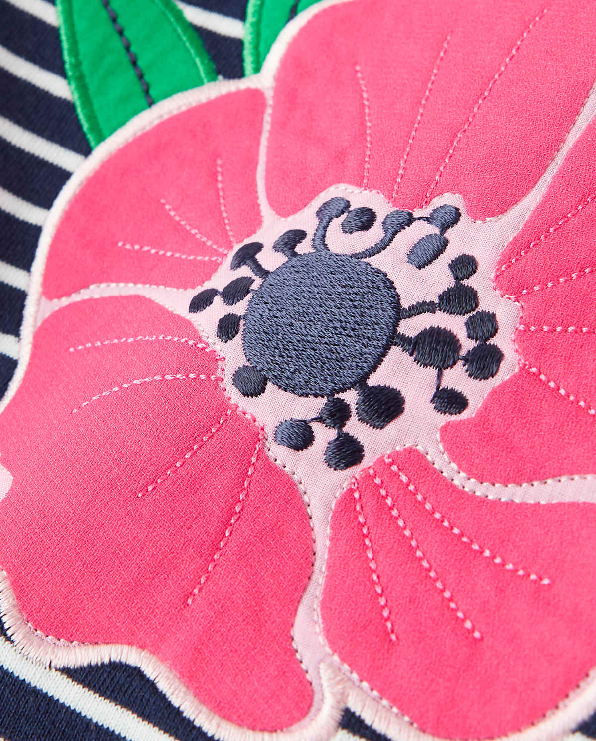 Gymboree Girls Striped Top - Playful Poppies